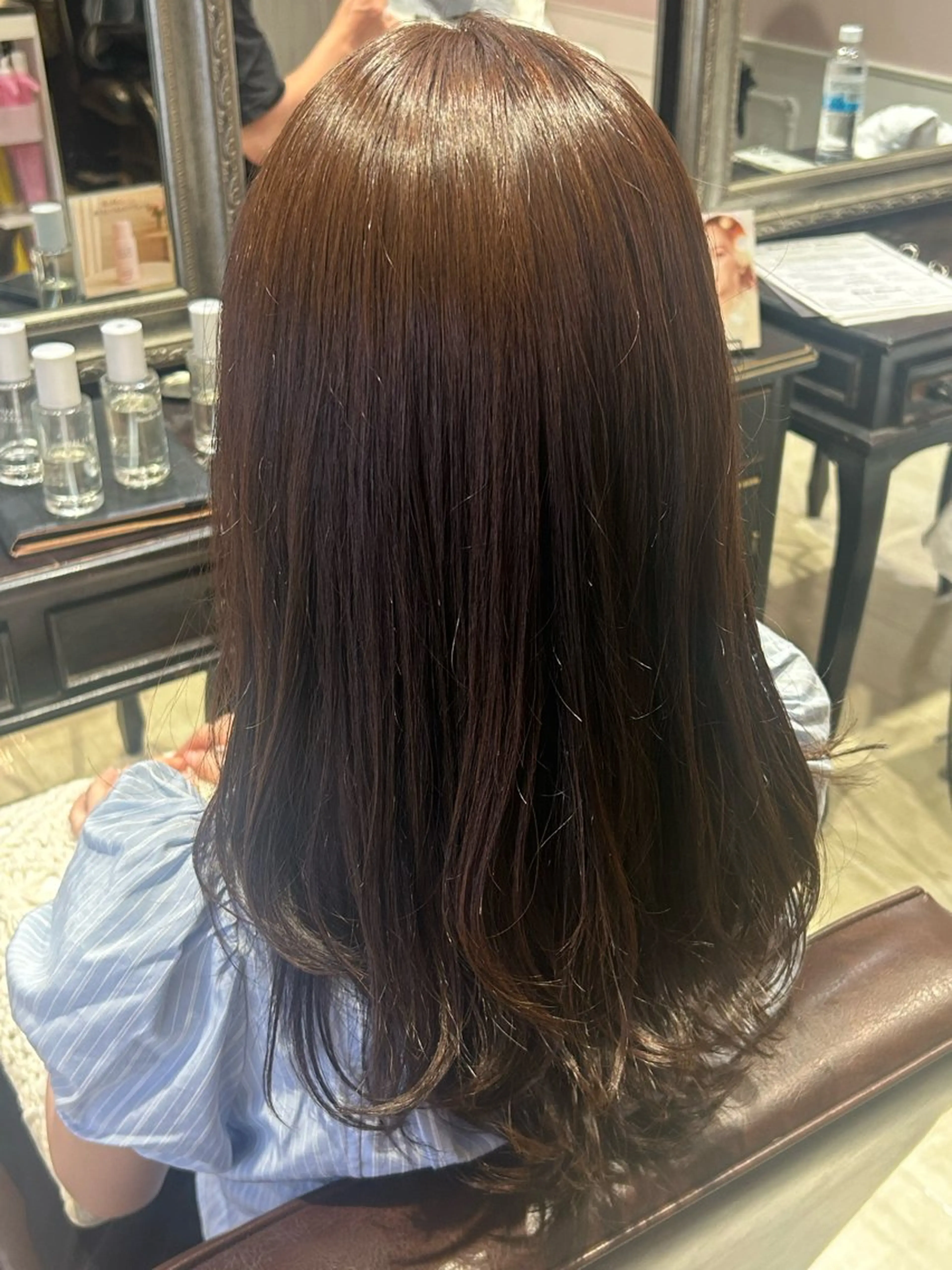 セミロング 暖色カラー｜艶髪｜ 🥨AIKA🥨のヘアスタイル