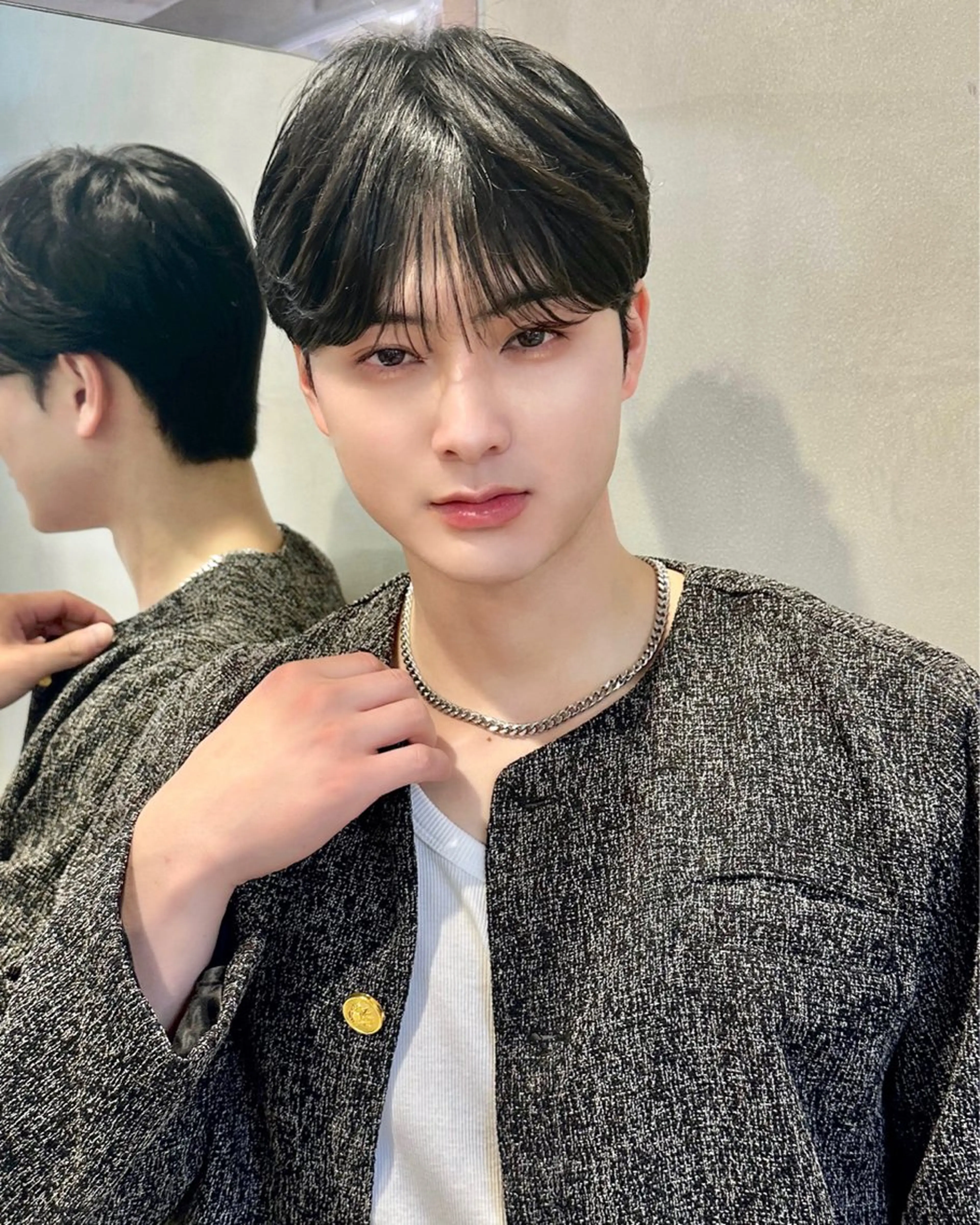 メンズ カット パーマ トリートメント ブリーチなしW🎀 髪質改善／はのんのヘアスタイル