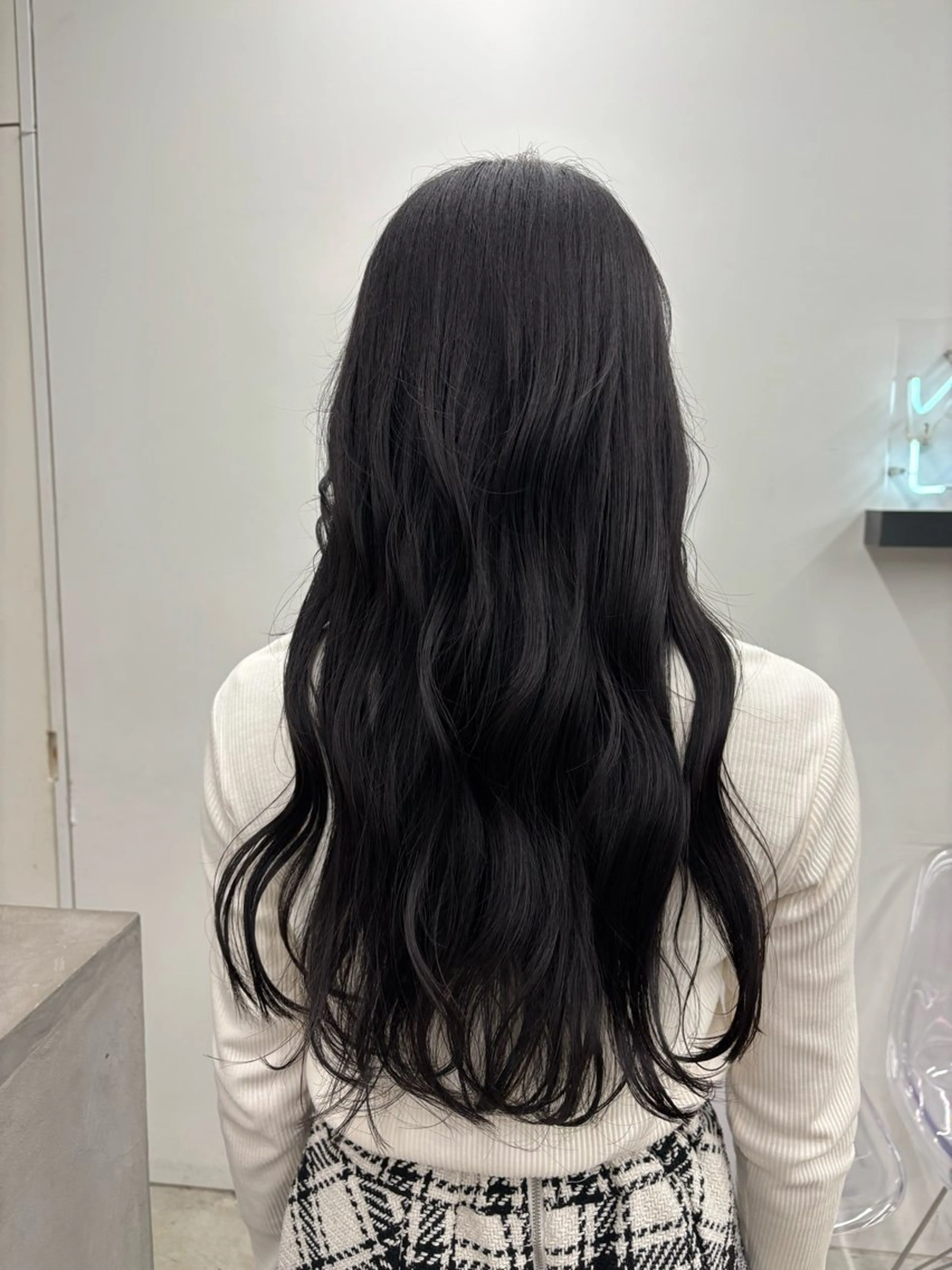 ロング カネコ ノノカのヘアスタイル