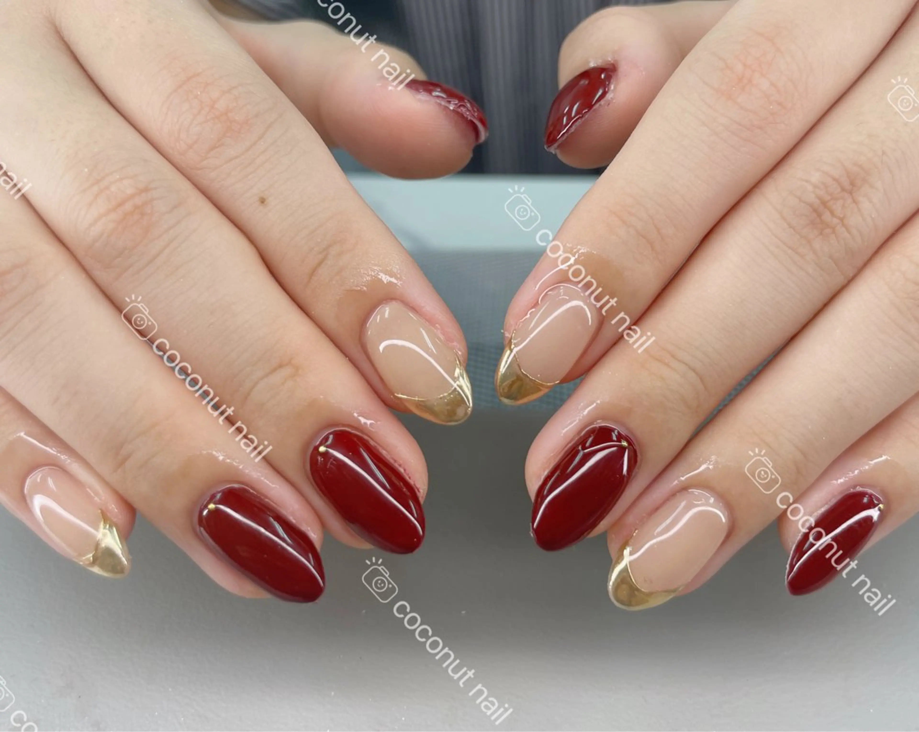 ネイル ハンドネイル 神田 ココナッツのネイルデザイン