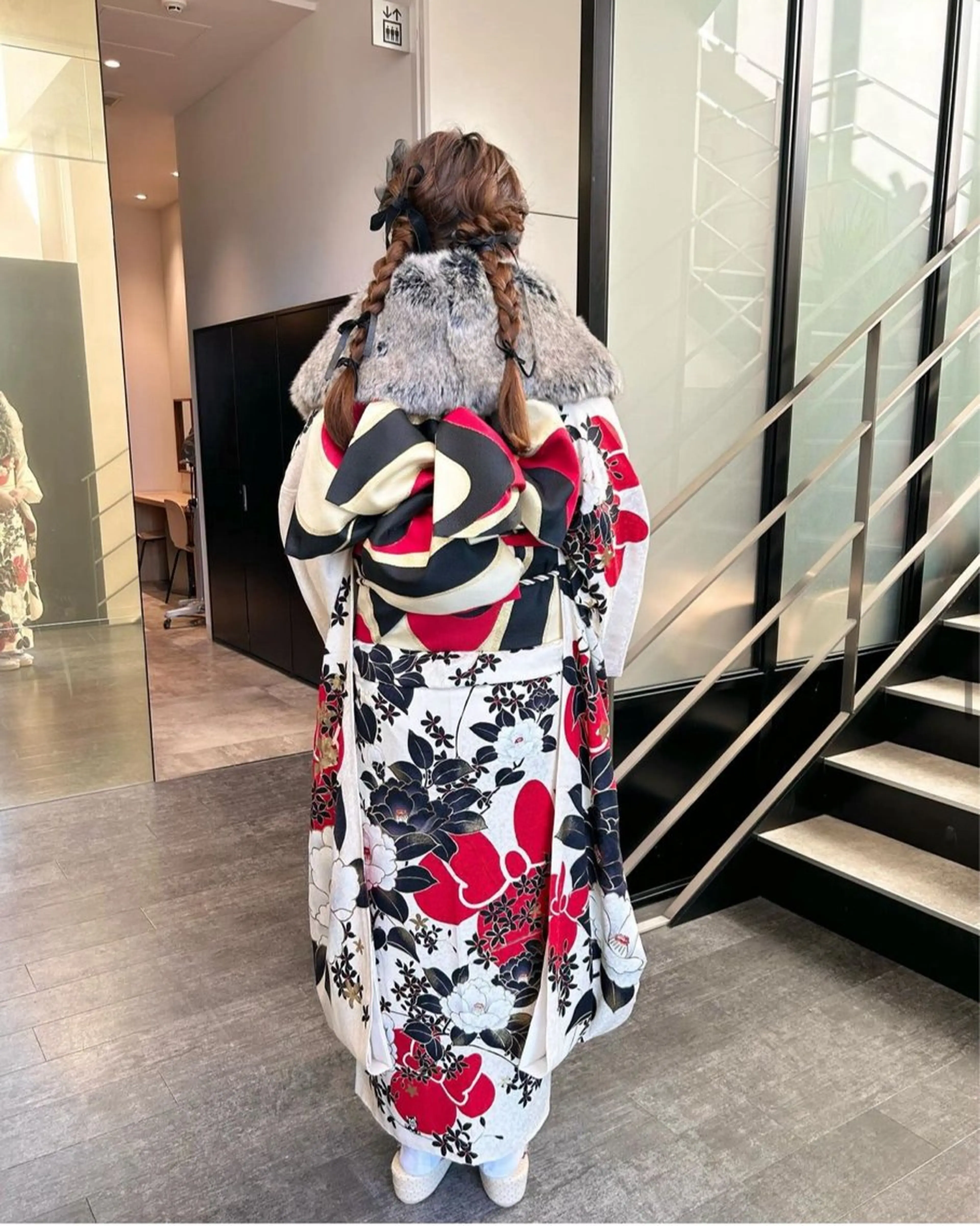 ロング カラー パーマ ヘアアレンジ キッズ 成人式 子どものヘアアレンジ 着付け stylist 🎀 kanaのその他イメージ