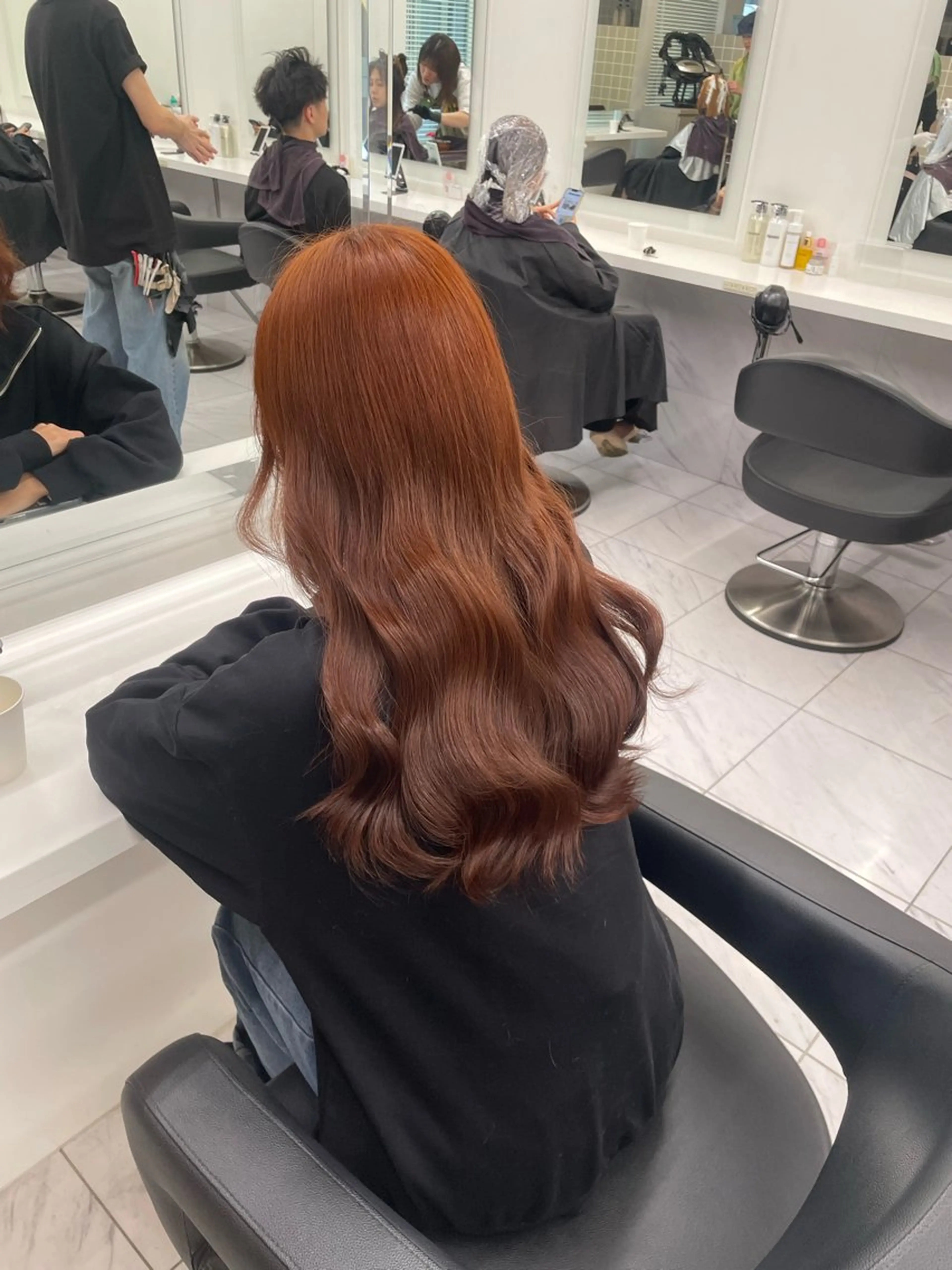 ロング カラー ヘアアレンジ ヘアカラー トリートメント ヘアセット 💗横浜美容室 💗HARUNAのヘアスタイル
