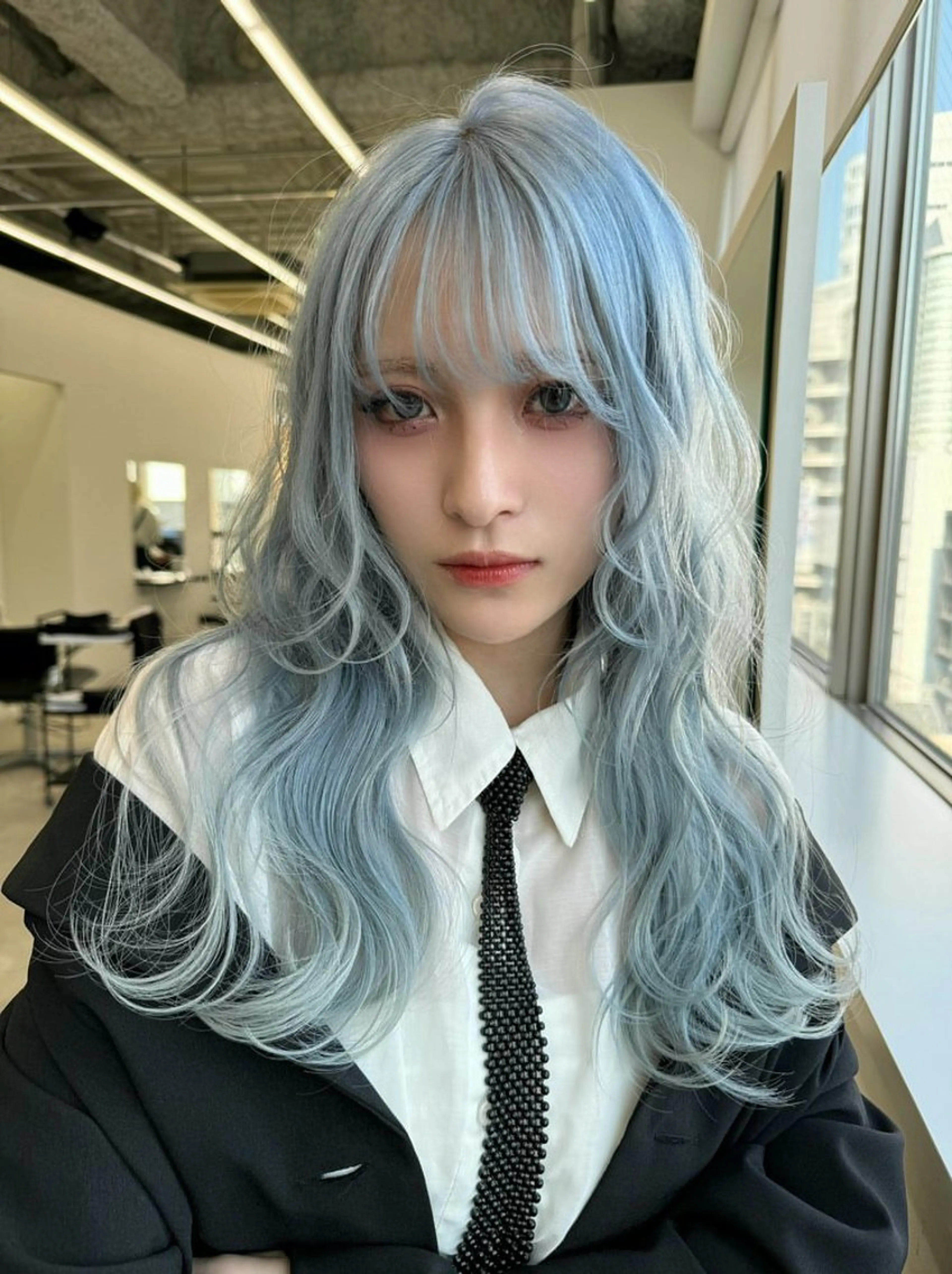 カラー ヘアカラー Asami/名古屋/ ハイトーン/デザインのヘアスタイル