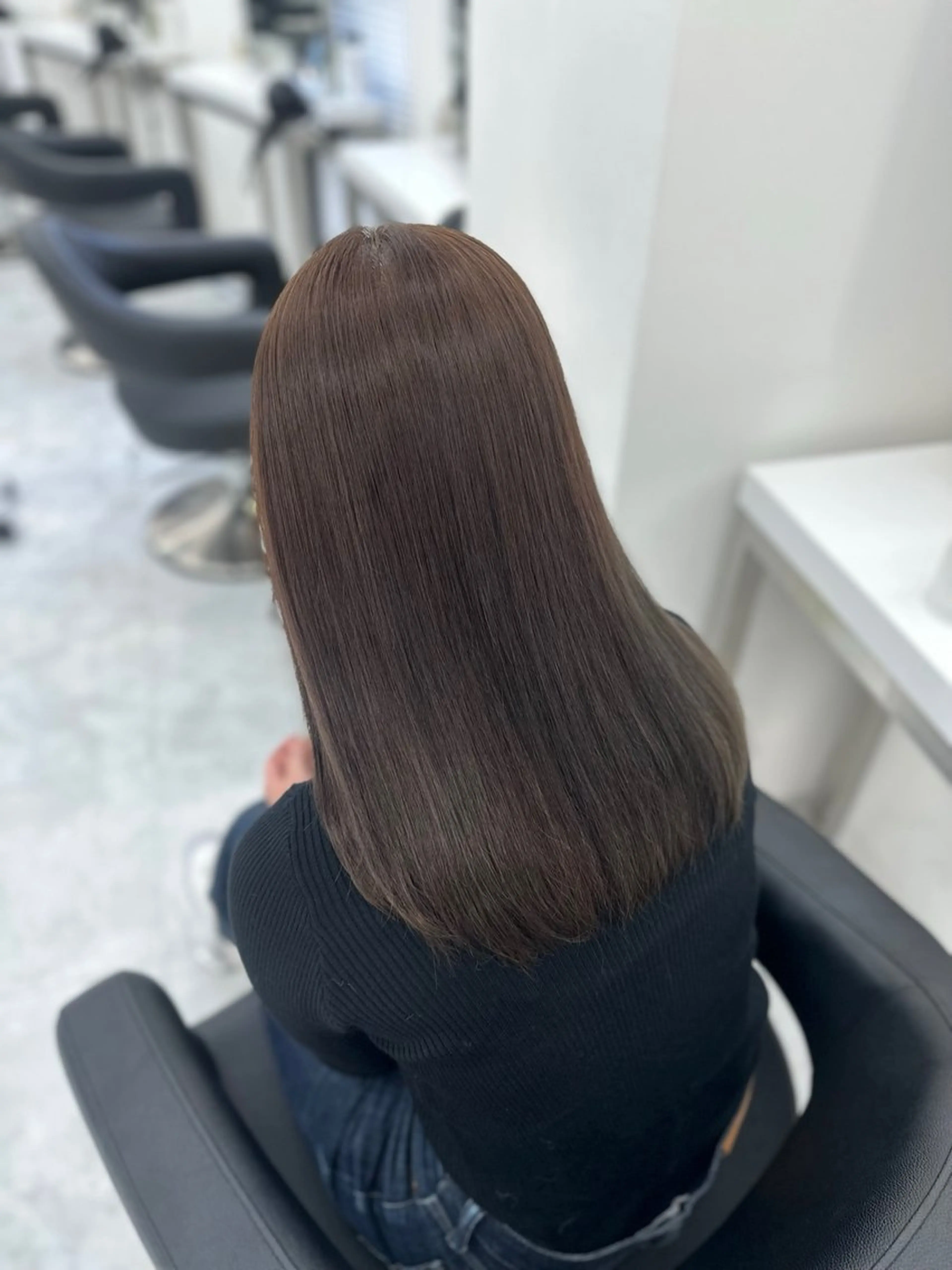 セミロング カラー カット ヘアカラー トリートメント ヘッドスパ ヘアセット 似合わせstyle ❤︎misaki❤︎のヘアスタイル