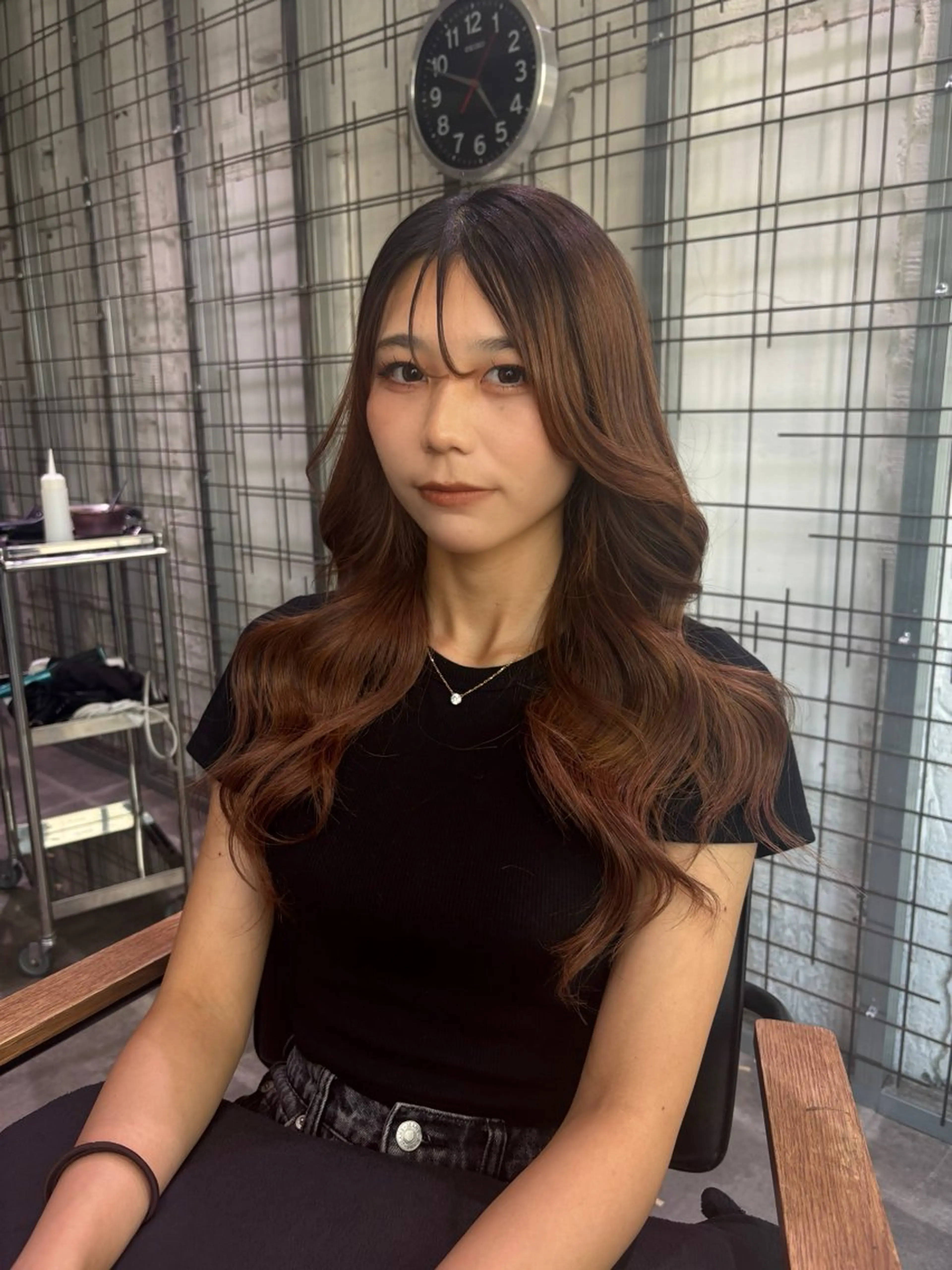 ロング カット エクステ AYANE 韓国ヘア /レイヤーカットのヘアスタイル