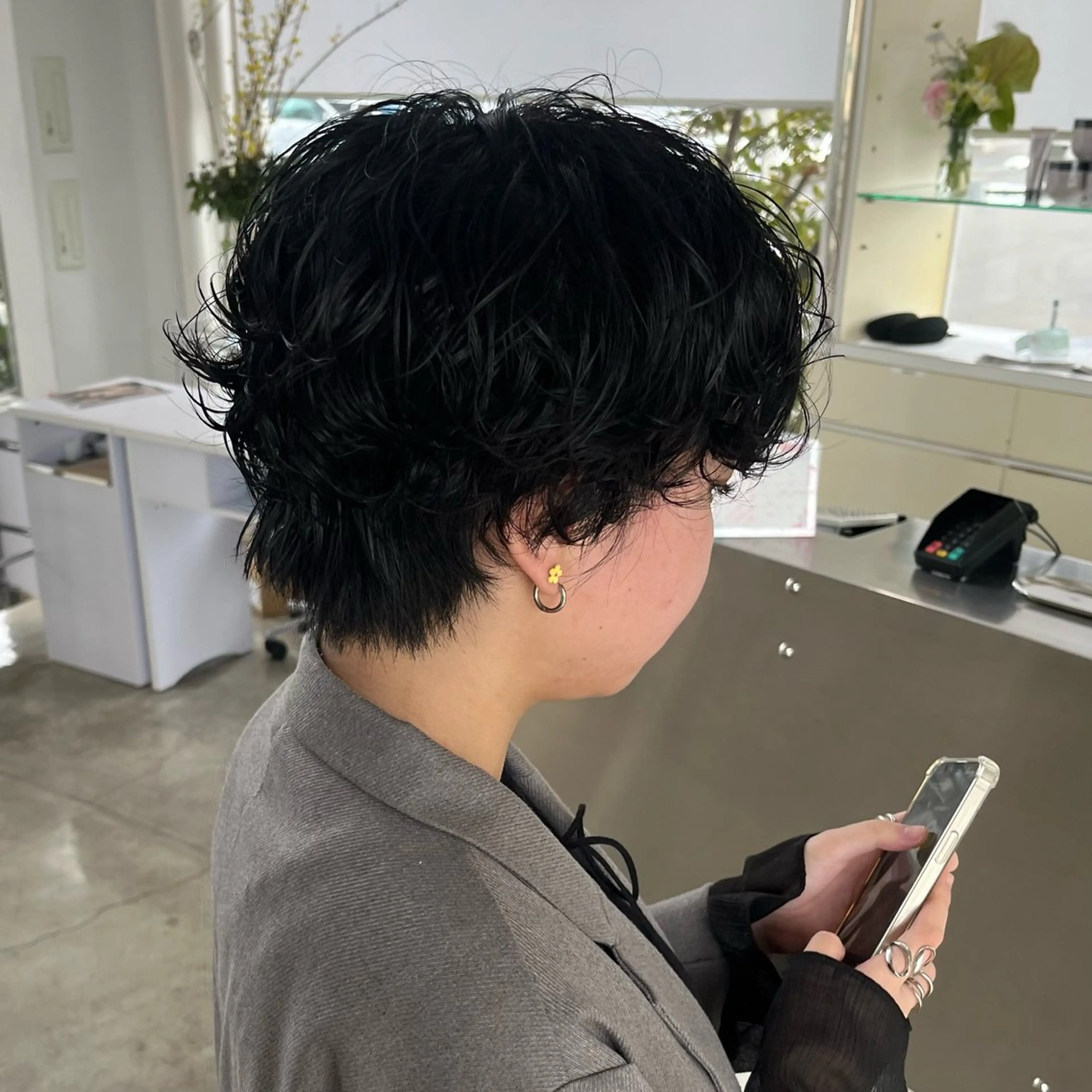 ショート パーマ パーマ/ハイトーン/ レイヤー/伊藤萌のヘアスタイル