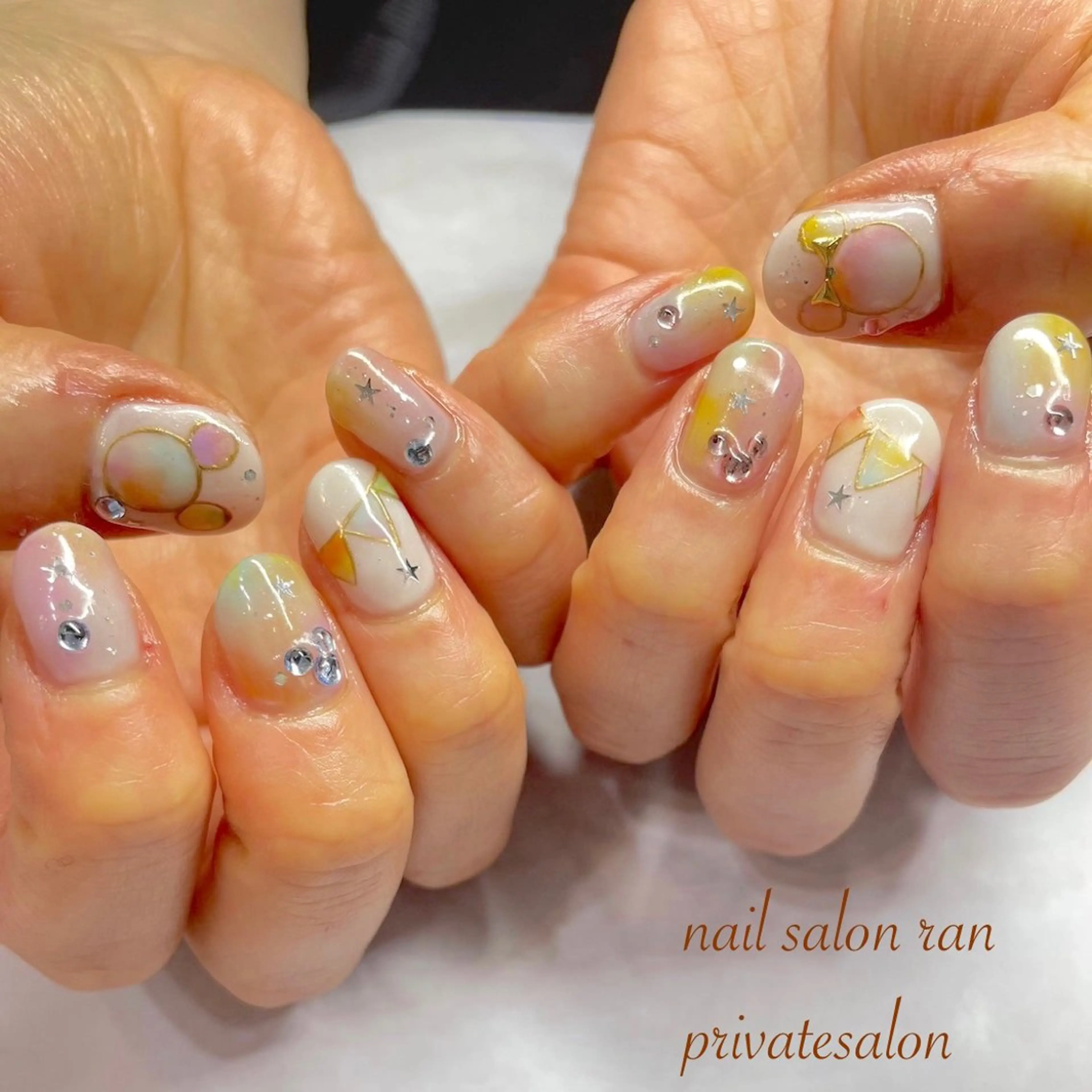 ネイル ハンドネイル ハンドケア nailsalon ranのネイルデザイン