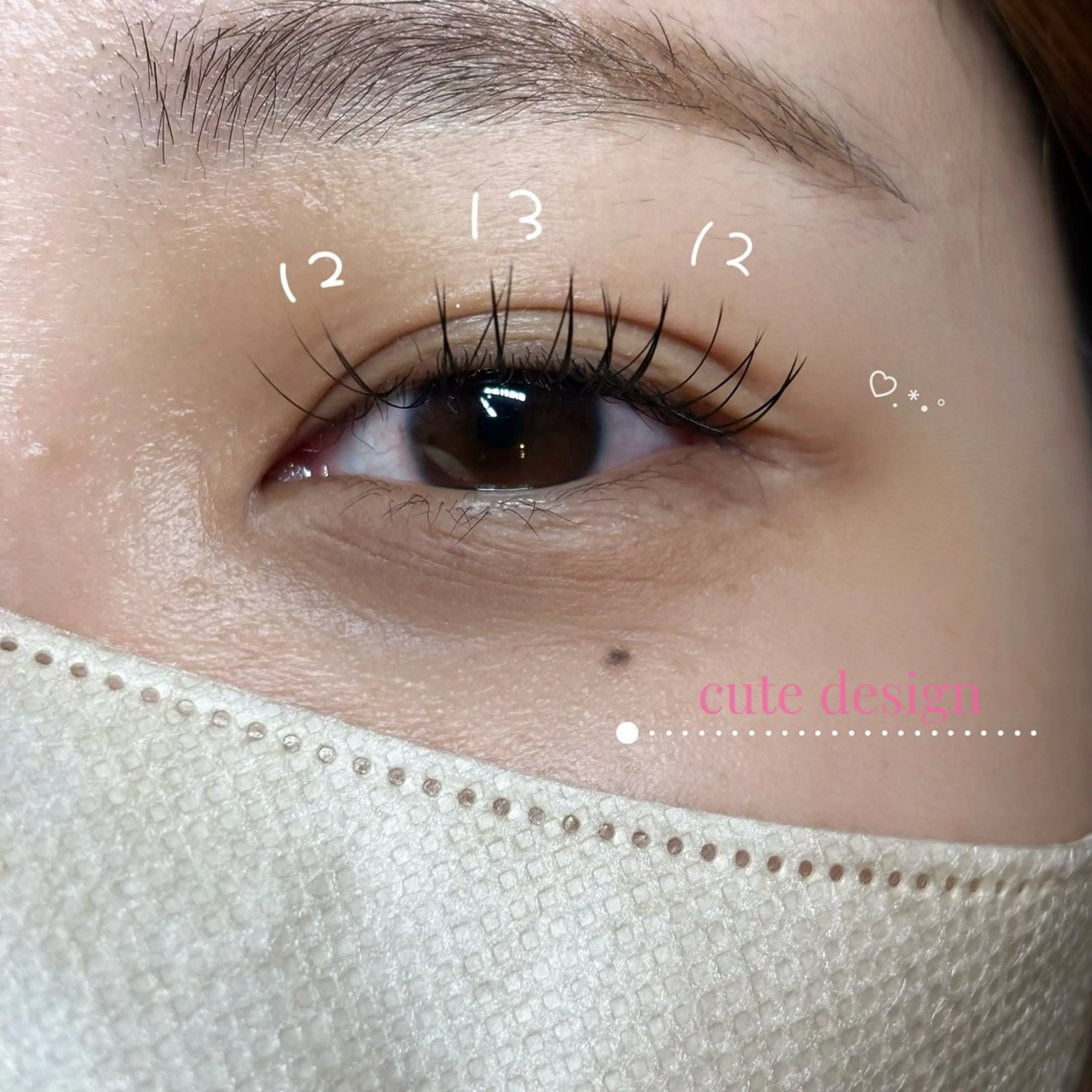 マツエク・マツパ Cカール キュート ココテラス 高橋のマツエク・マツパデザイン