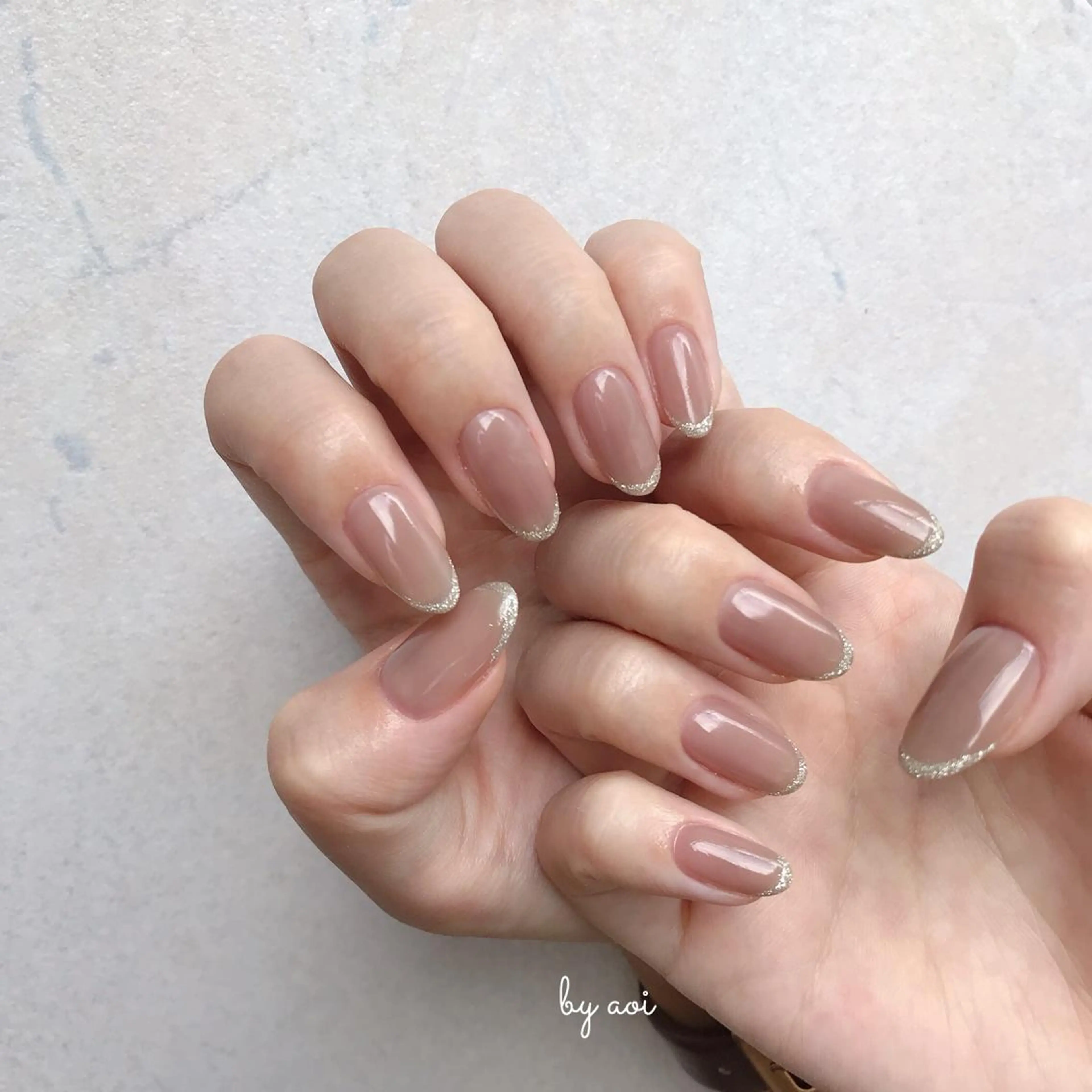 ネイル ラメ(グリッター) シンプルネイル ハンドネイル フットネイル Utopia nail_のネイルデザイン