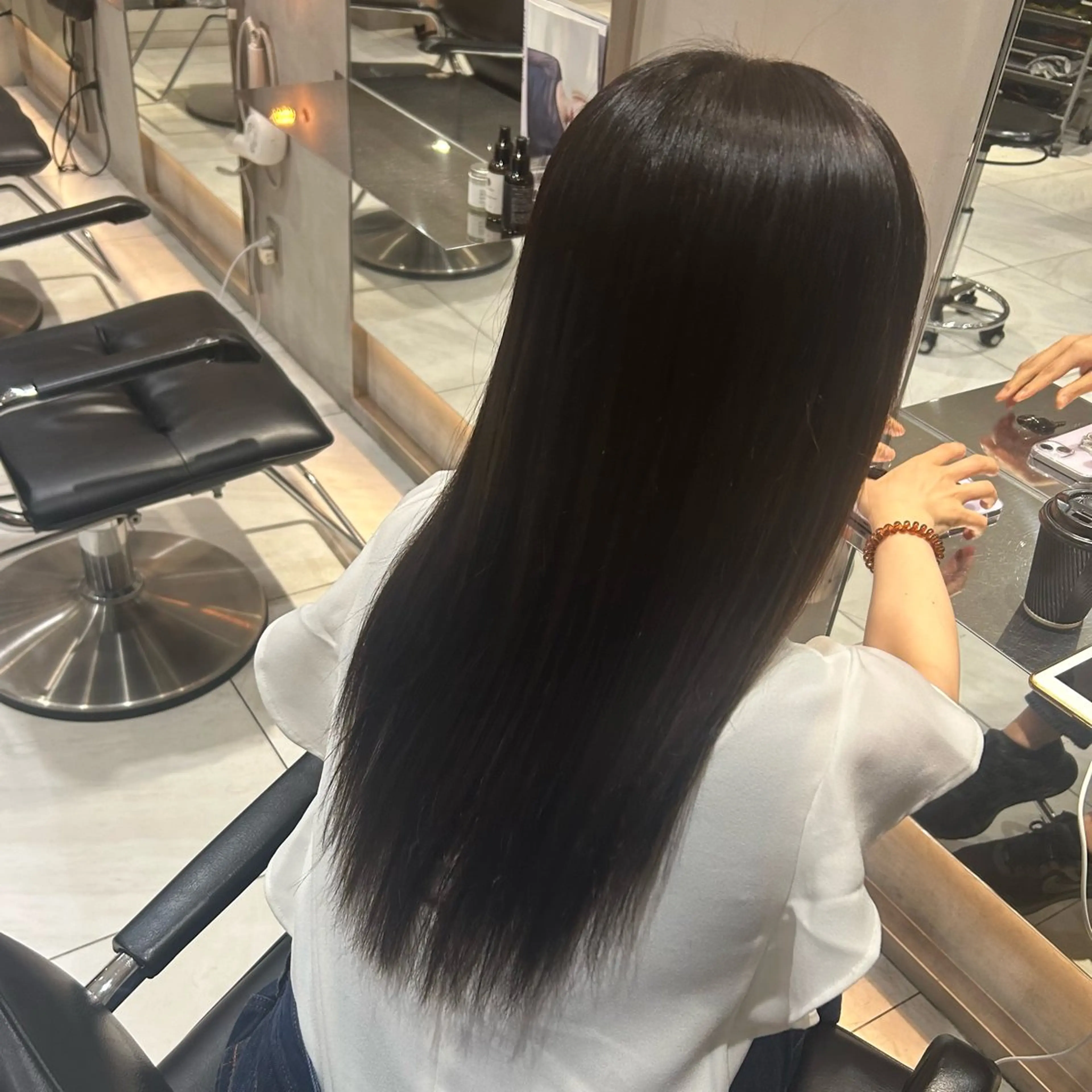ロング 縮毛矯正 艶カラー /kokona🤍のヘアスタイル