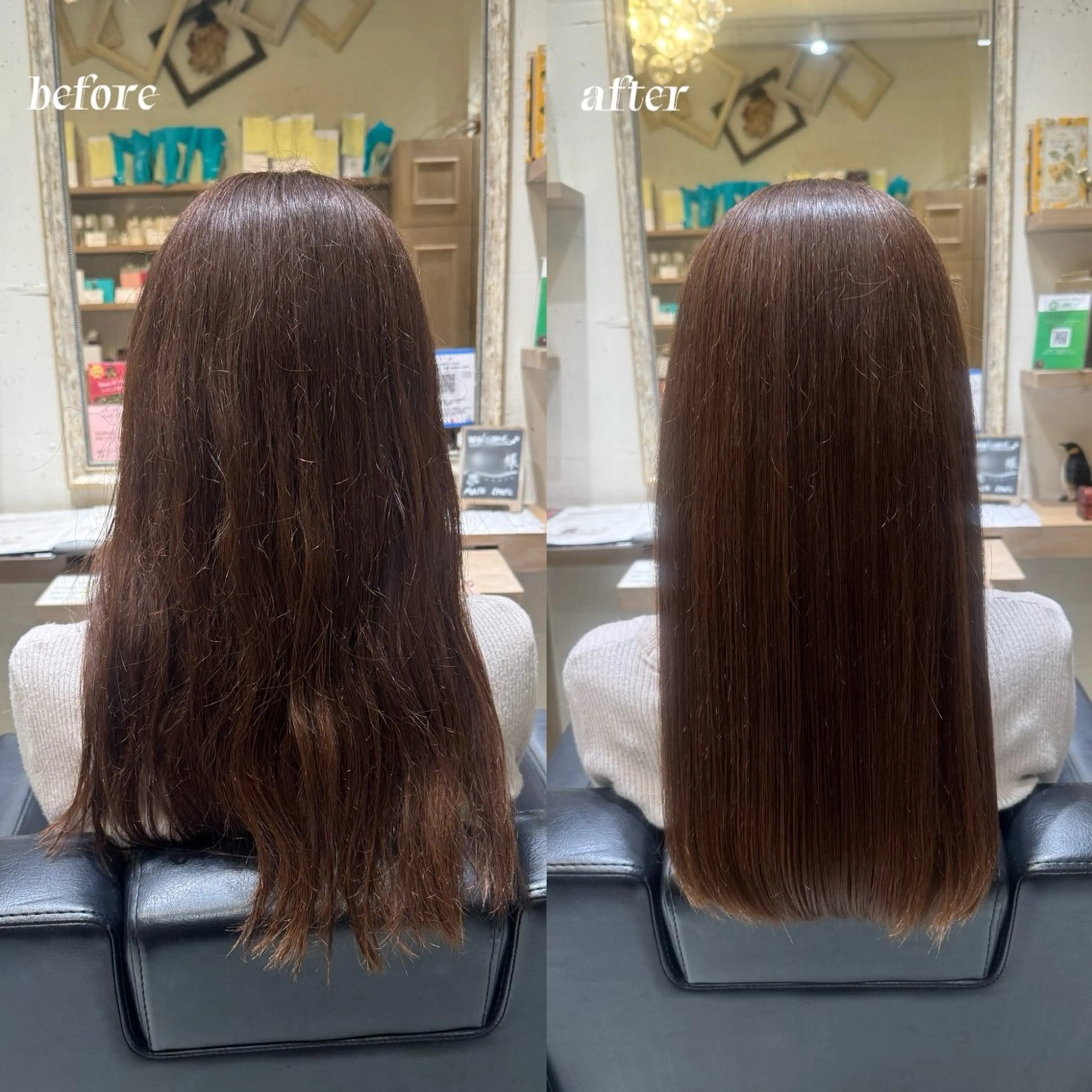 ロング トリートメント 𝐦𝐚𝐨🐈‍⬛ 🎀髪質改善/艶髪のヘアスタイル