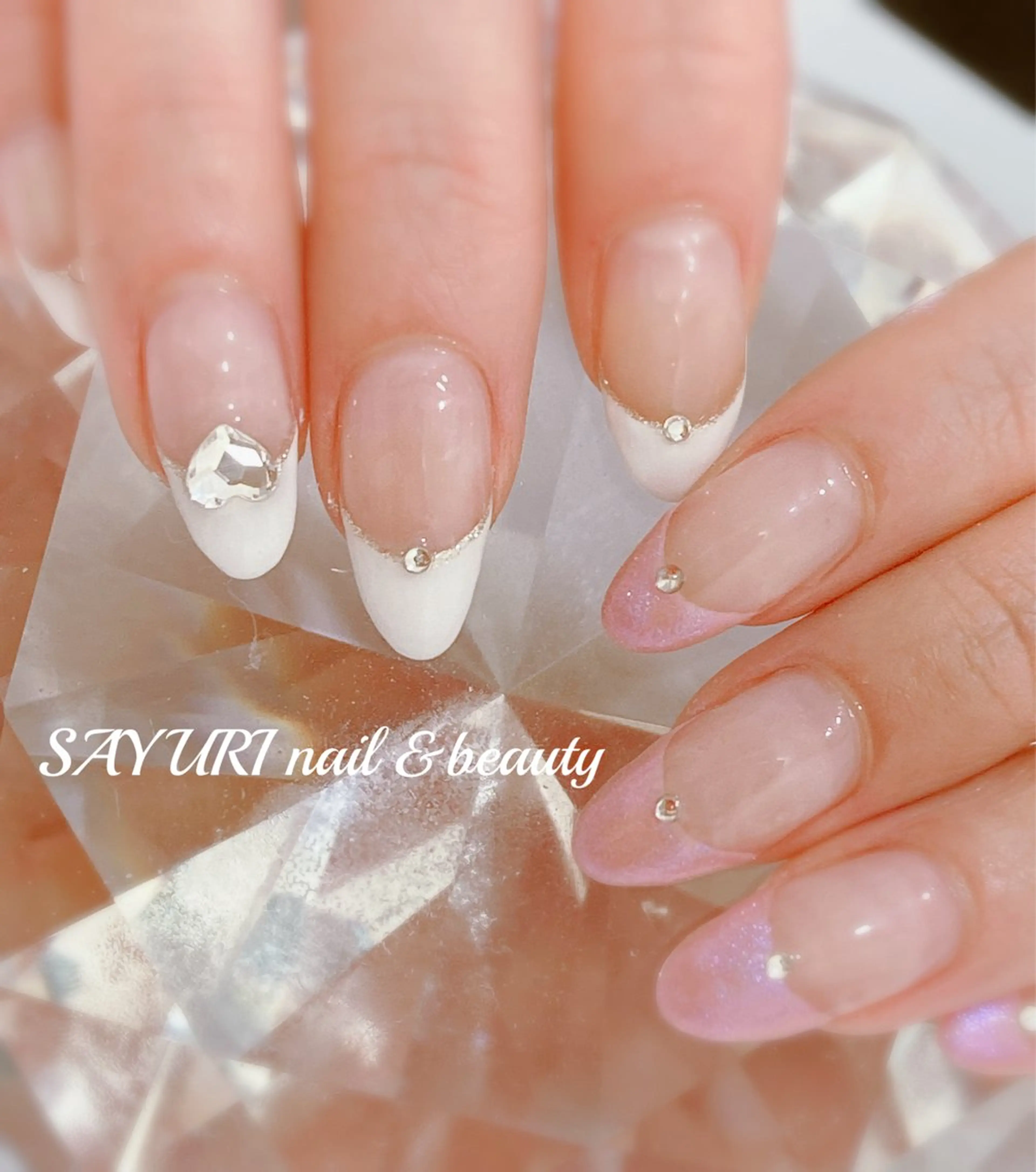 ネイル フレンチネイル ハンドネイル さゆりネイル&ビューティーサロン所属・古屋 早友里のネイルデザイン