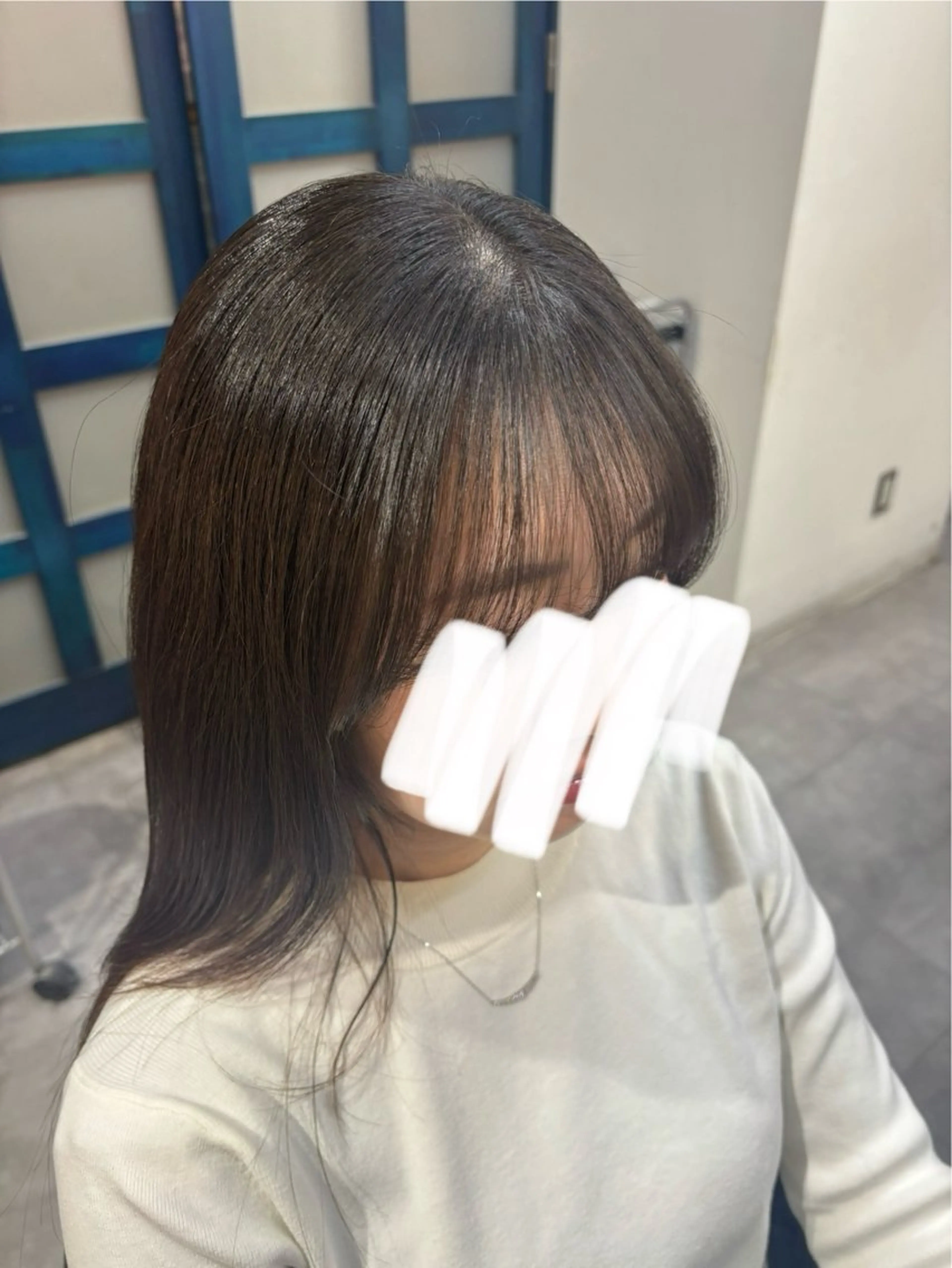 カット 縮毛矯正 田中澪🩵ྀི /giinii横浜のヘアスタイル