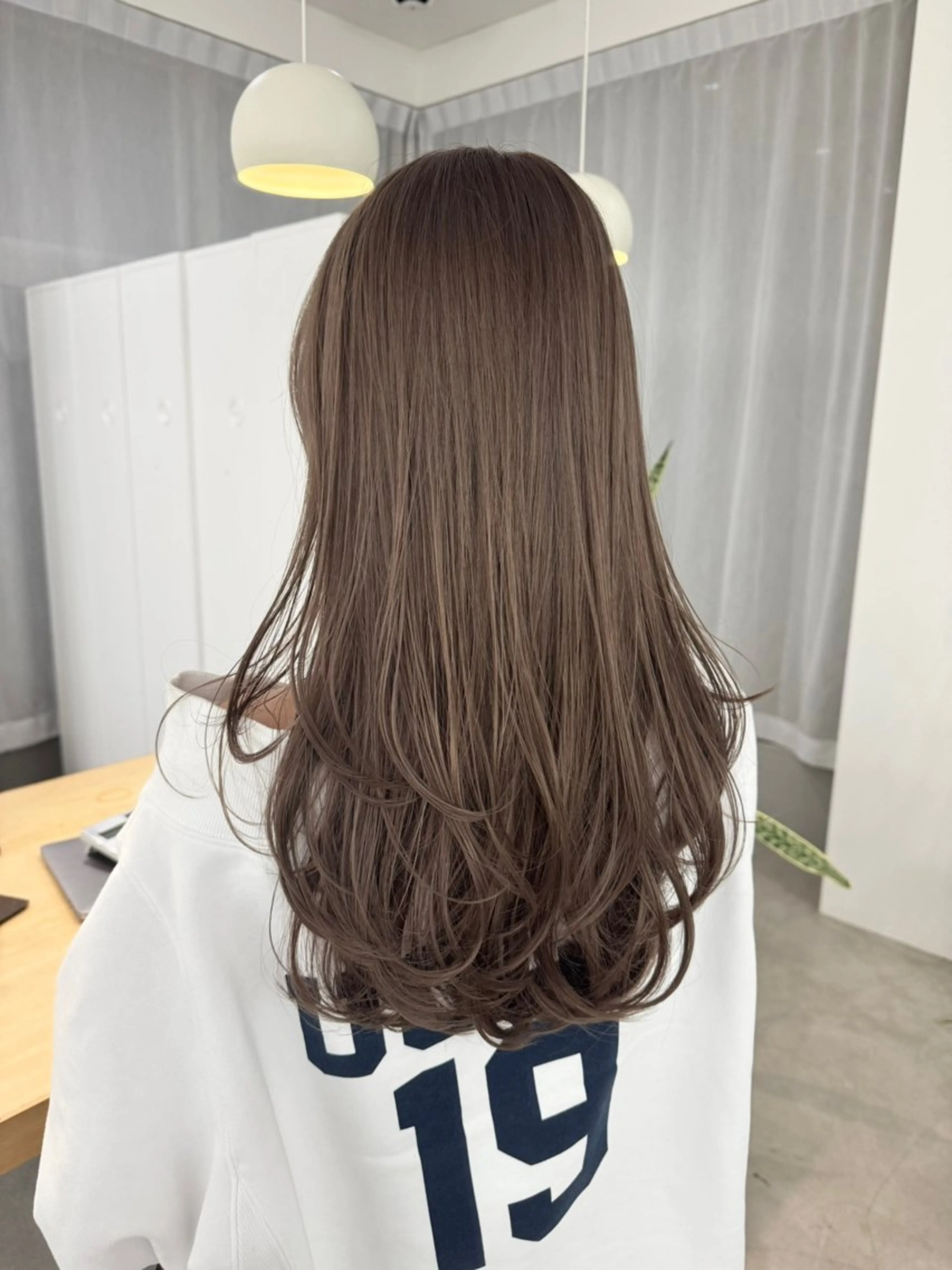 ロング カット ヘアカラー トリートメント 瀬長なおみ U too e'sのヘアスタイル