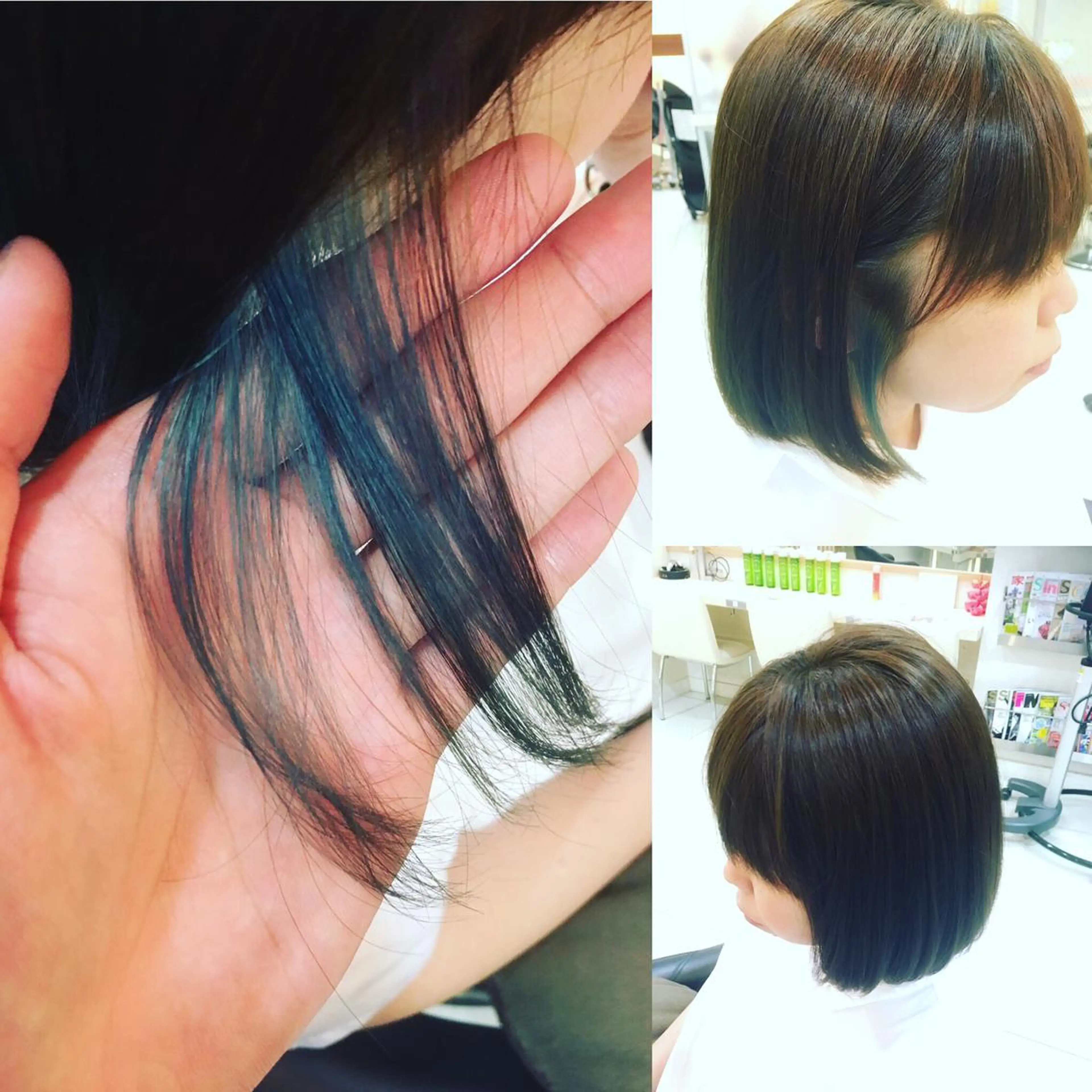 カラー ブリーチ ブルーカラー 永井 大希のヘアスタイル