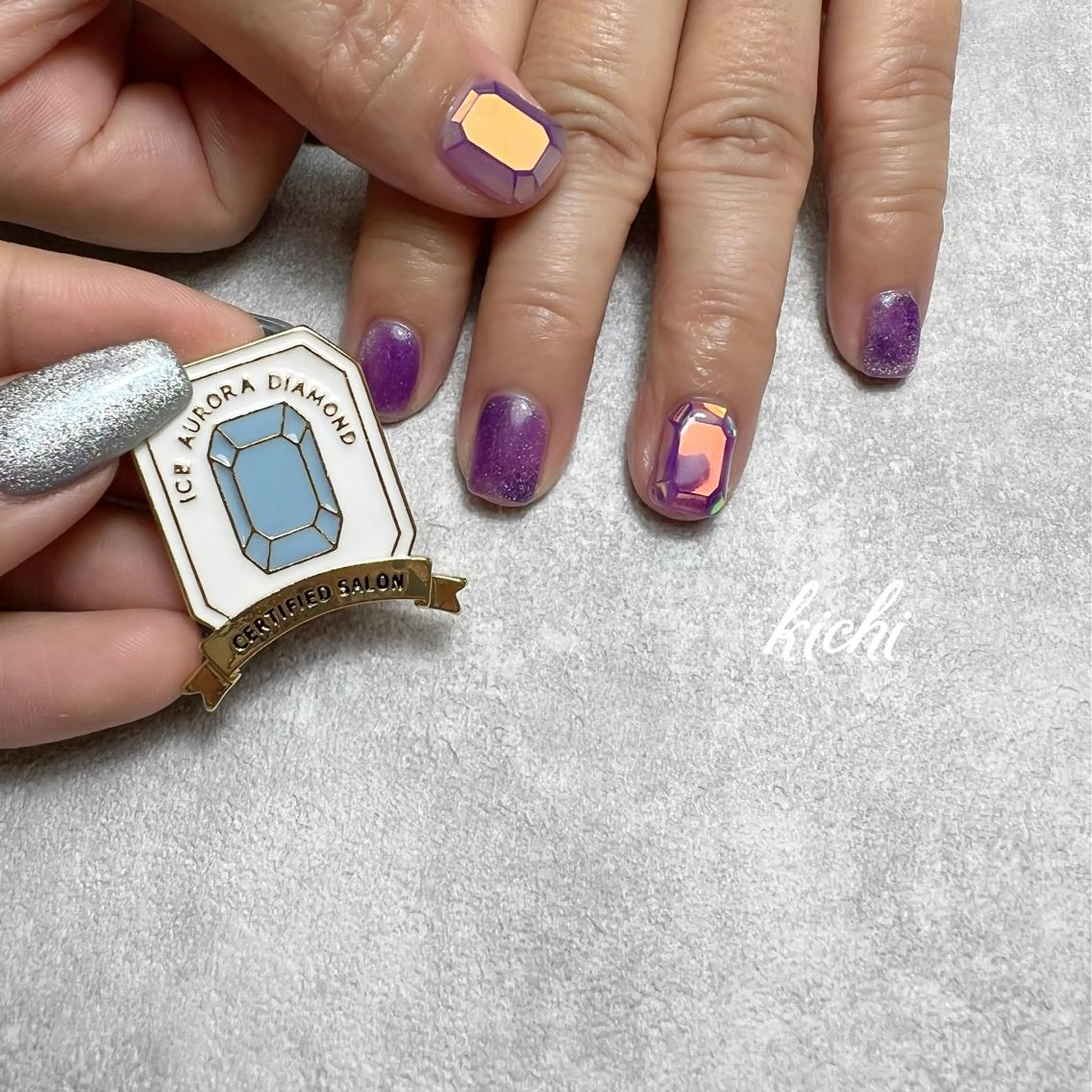 ネイル オーロラネイル kichi･: *のネイルデザイン