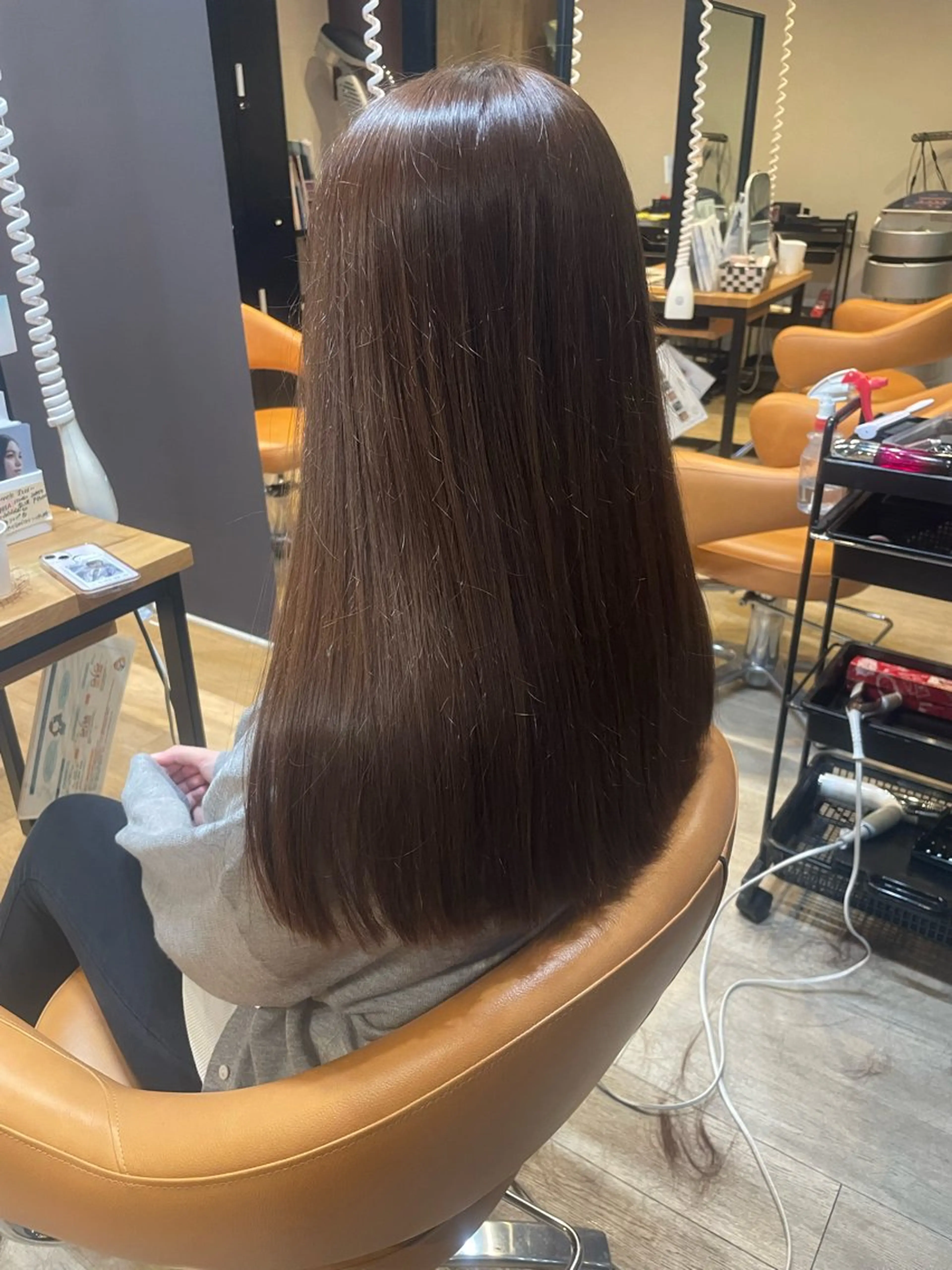 ロング カラー 縮毛矯正 縮毛矯正 トリートメント 髪質改善/ブリーチ 田代 龍我のヘアスタイル