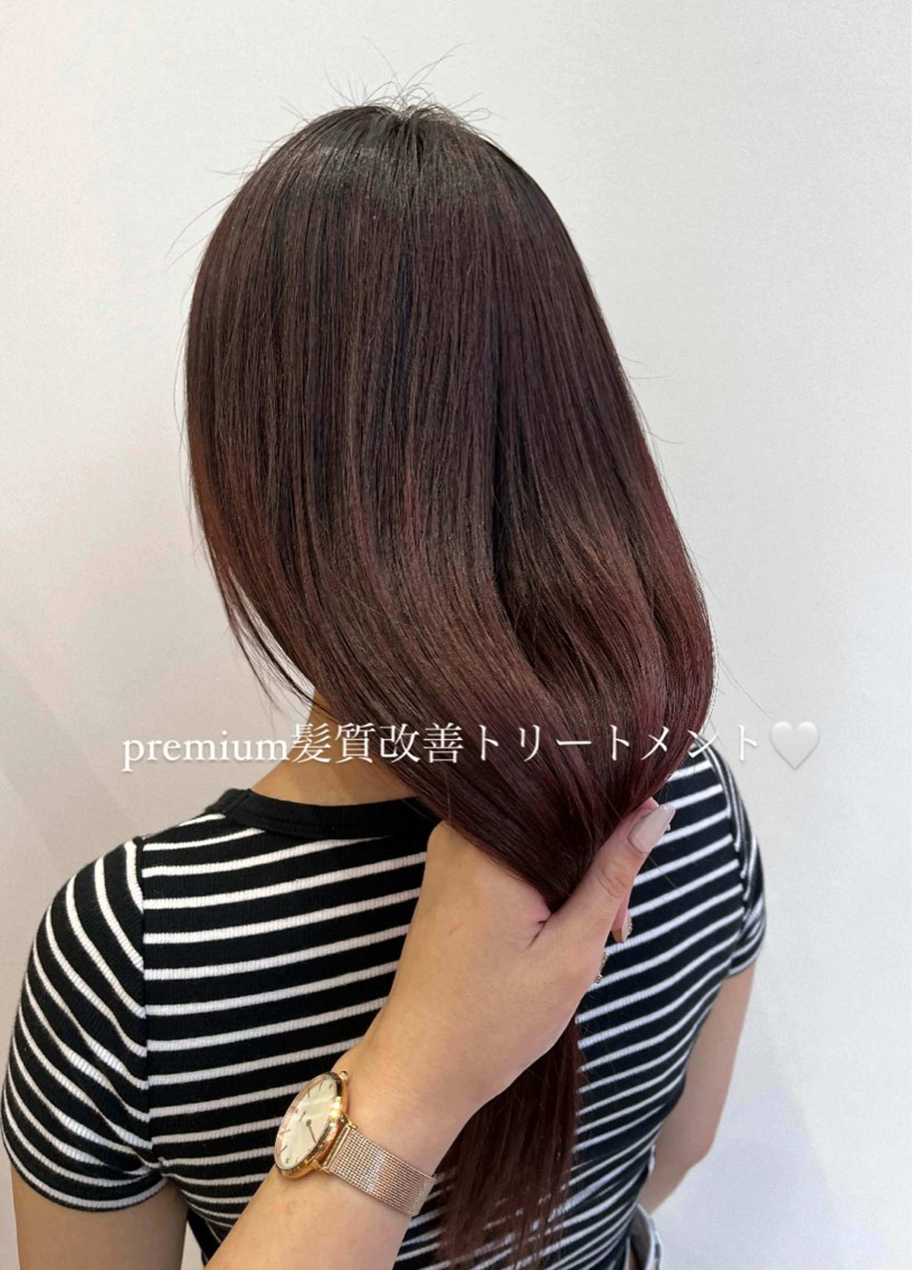 セミロング カラー ヘアアレンジ 髪質改善 カット トリートメント 🥀暖色韓国ヘア💕 保科侑花のヘアスタイル