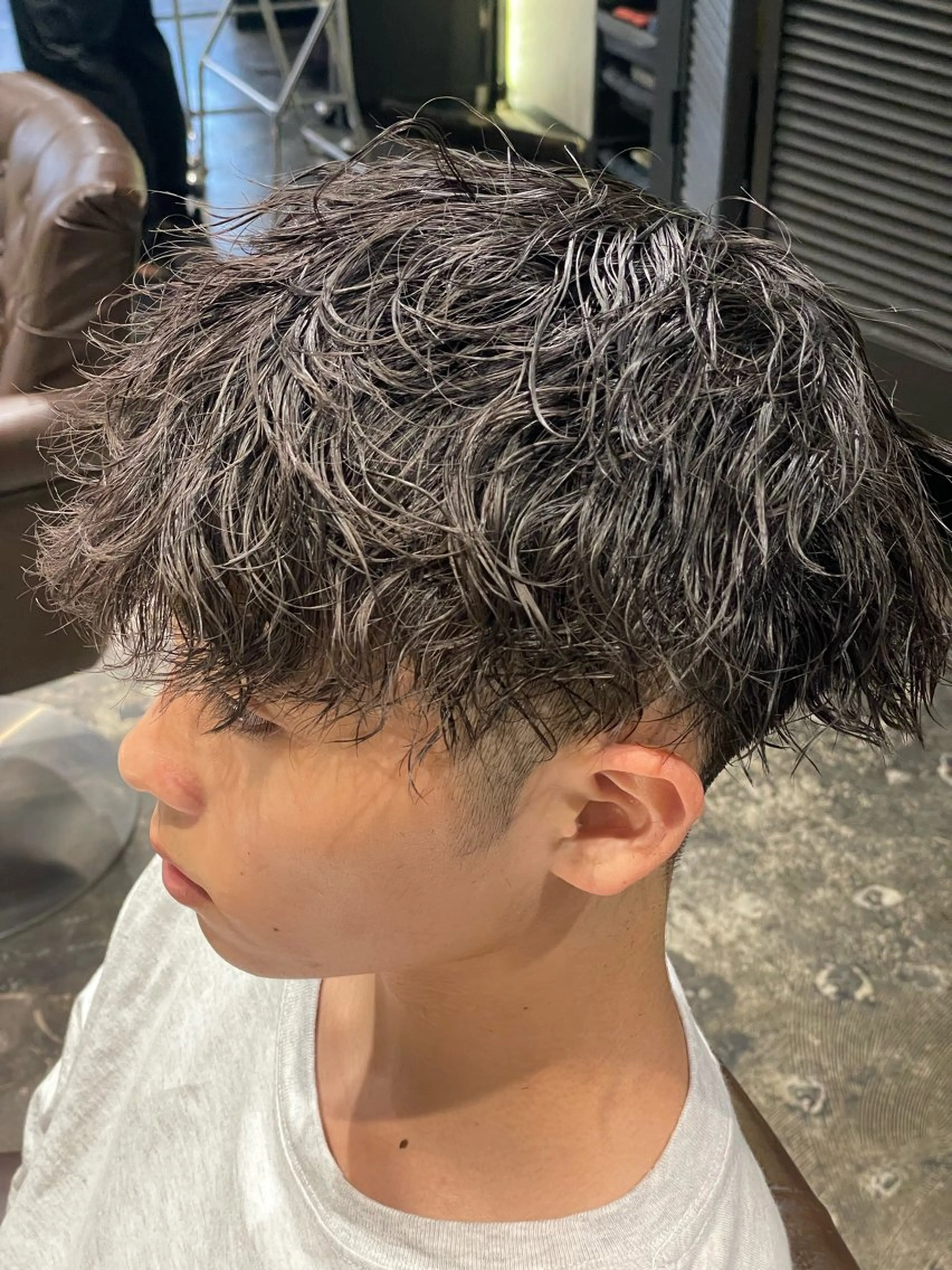 パーマ メンズ カット パーマ 💈メンズ職人 ルキト💈のヘアスタイル