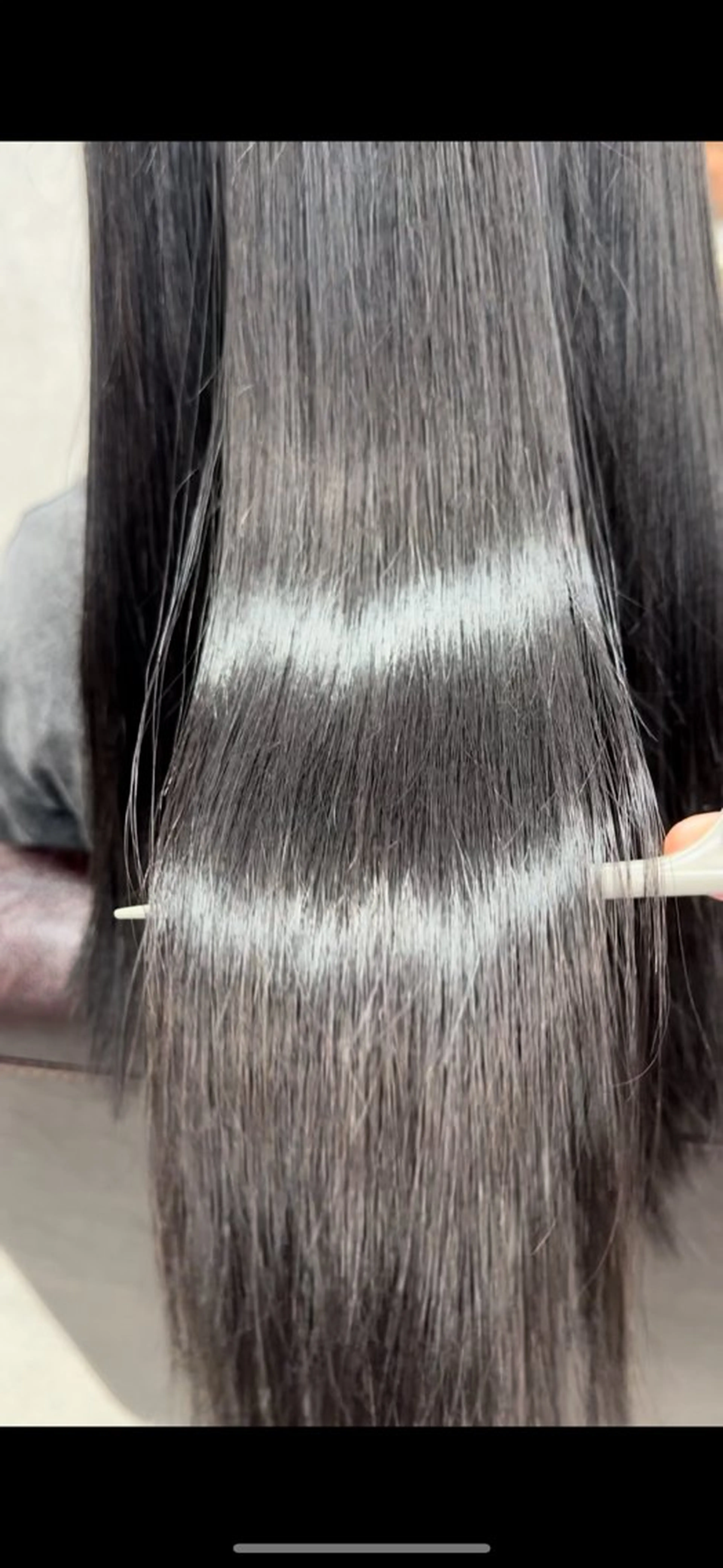 ロング カット 縮毛矯正 トリートメント Lien 深井店のヘアスタイル