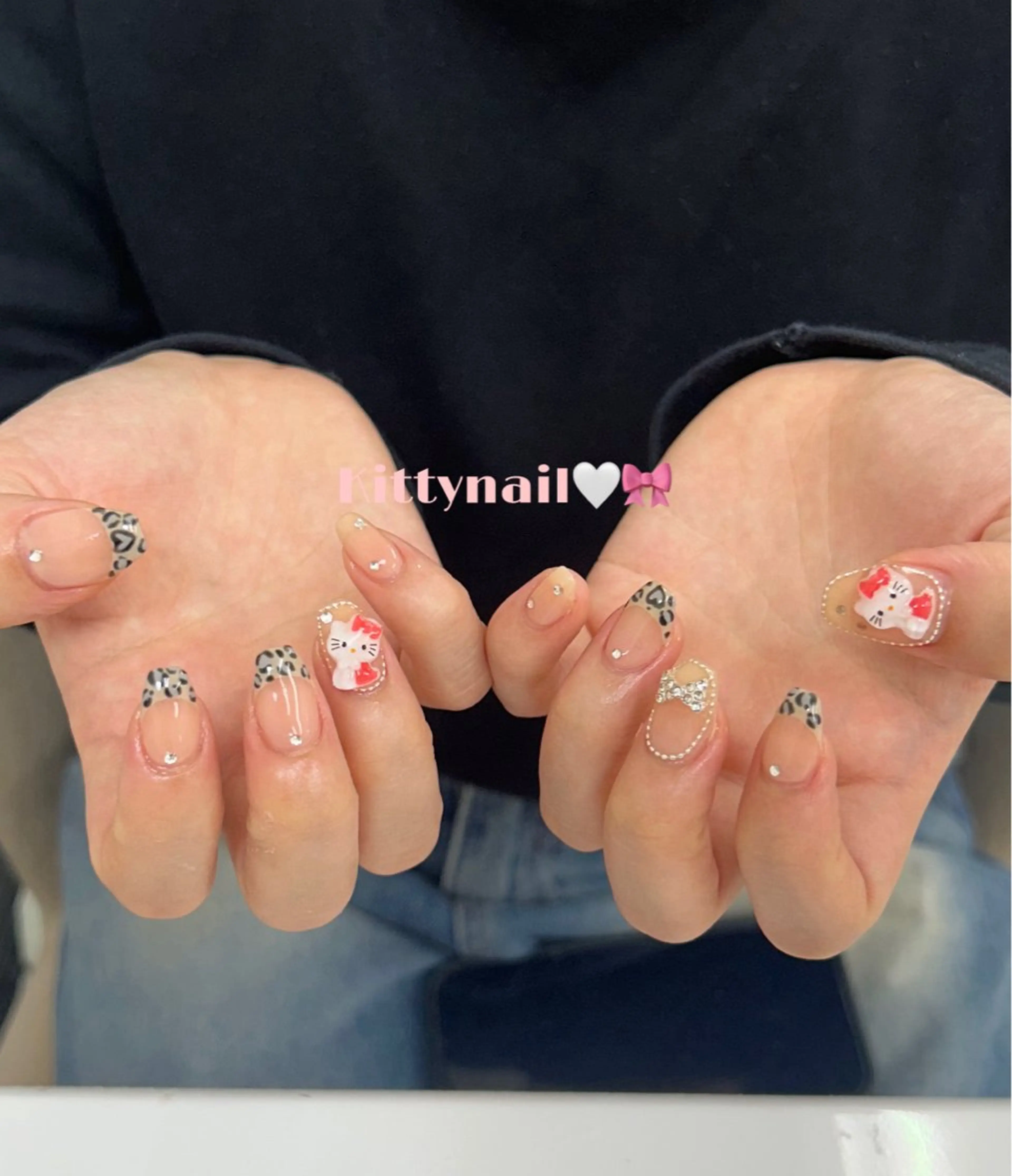 ネイル アニマル柄 MARINネイリスト /UNELMA天神のネイルデザイン