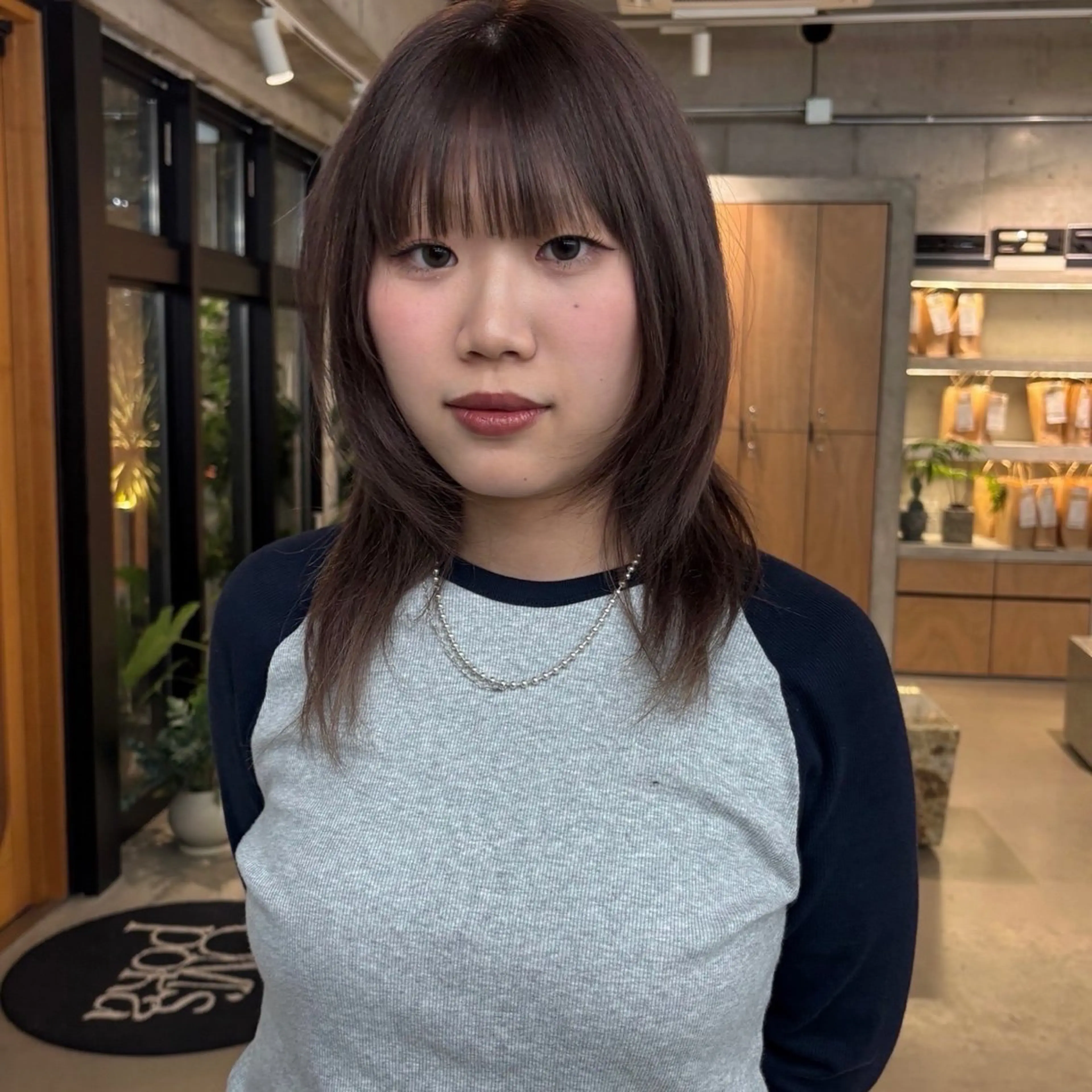 ミディアム 伸ばしかけ rina/岐阜/可児 透明感カラーのヘアスタイル