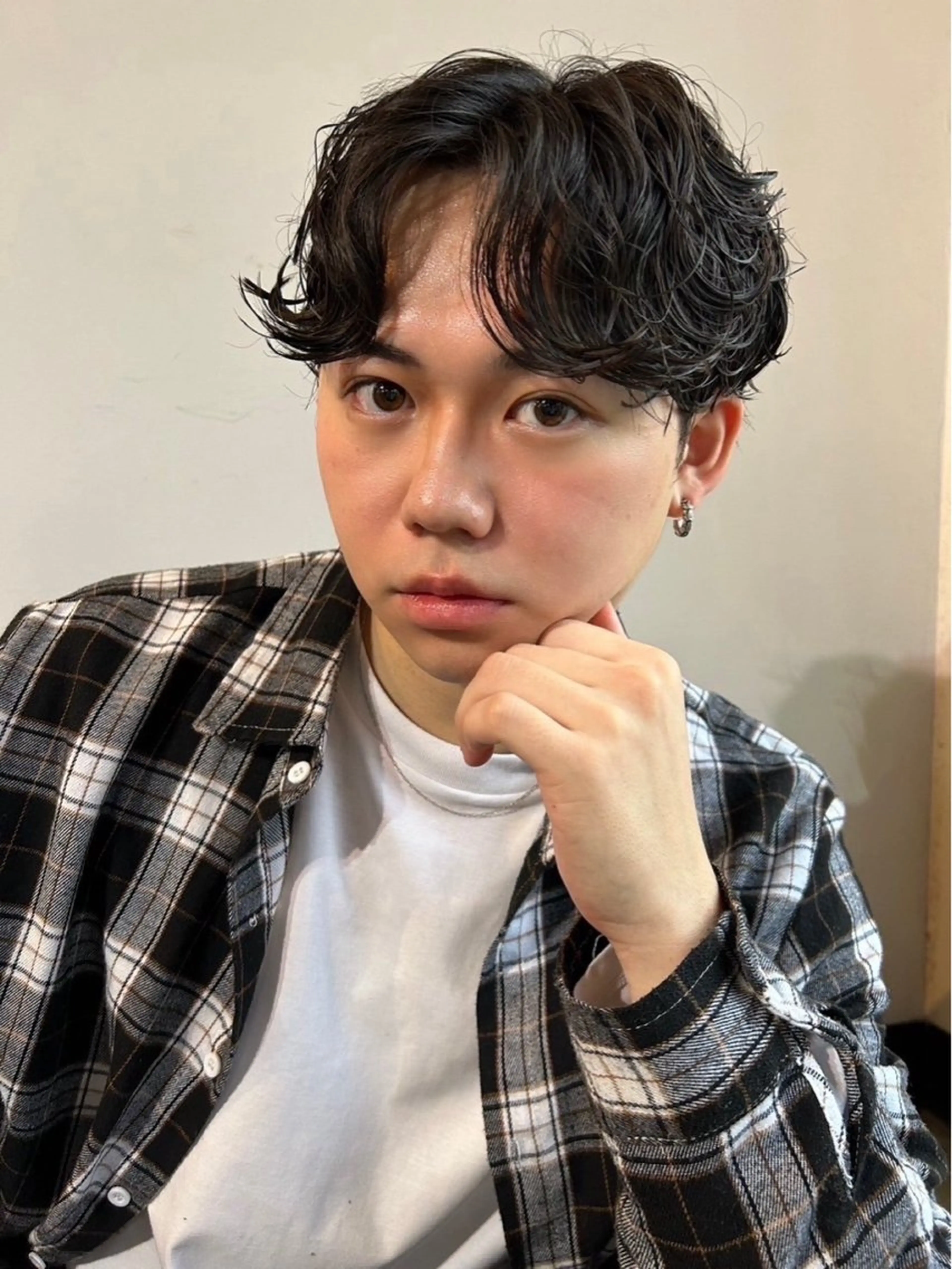 ショート パーマ パーマ KENSHIN メンズパーマのヘアスタイル