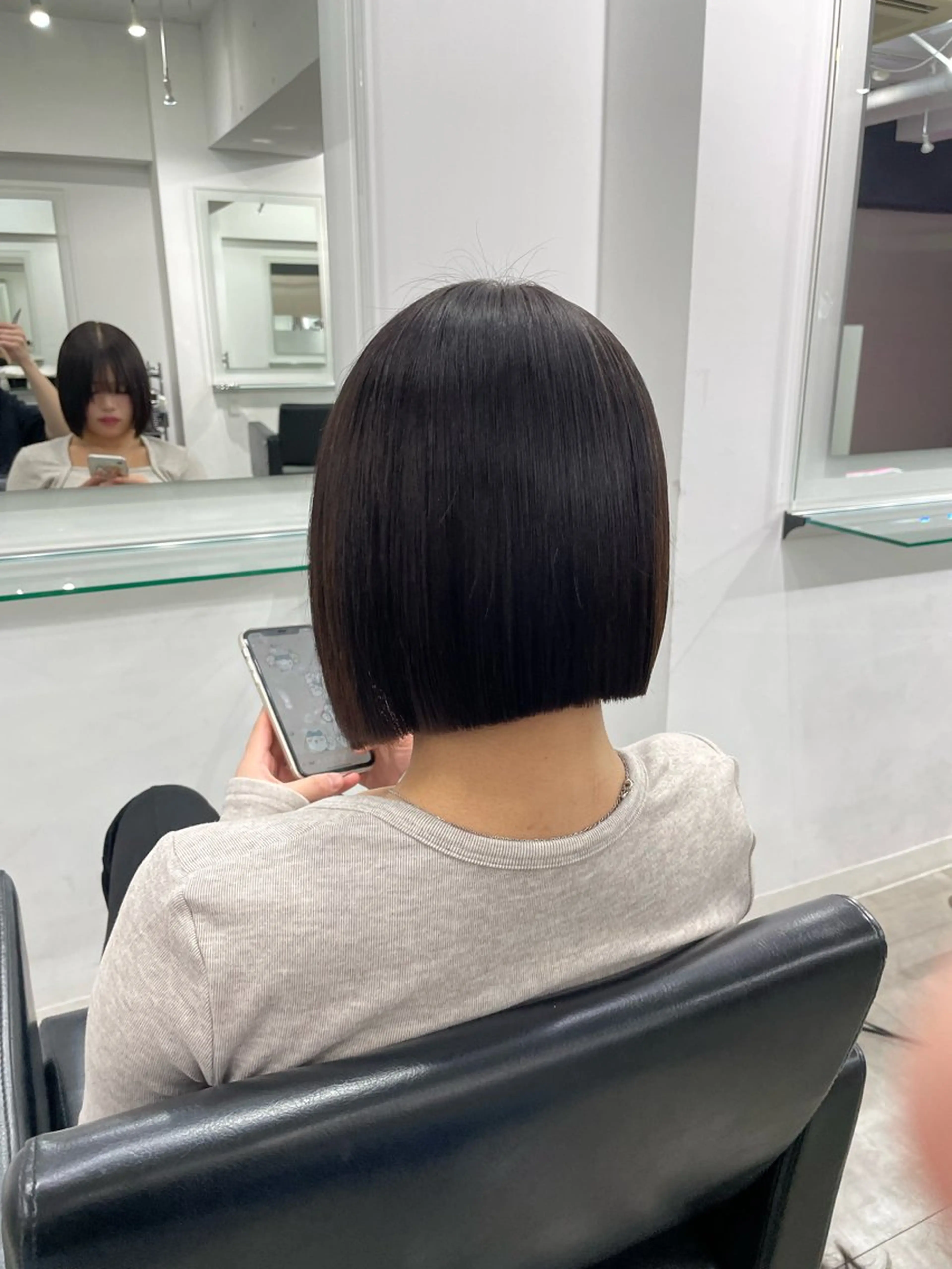 ショート 前下がりボブ ボブ LOGUE 大濵翔太のヘアスタイル