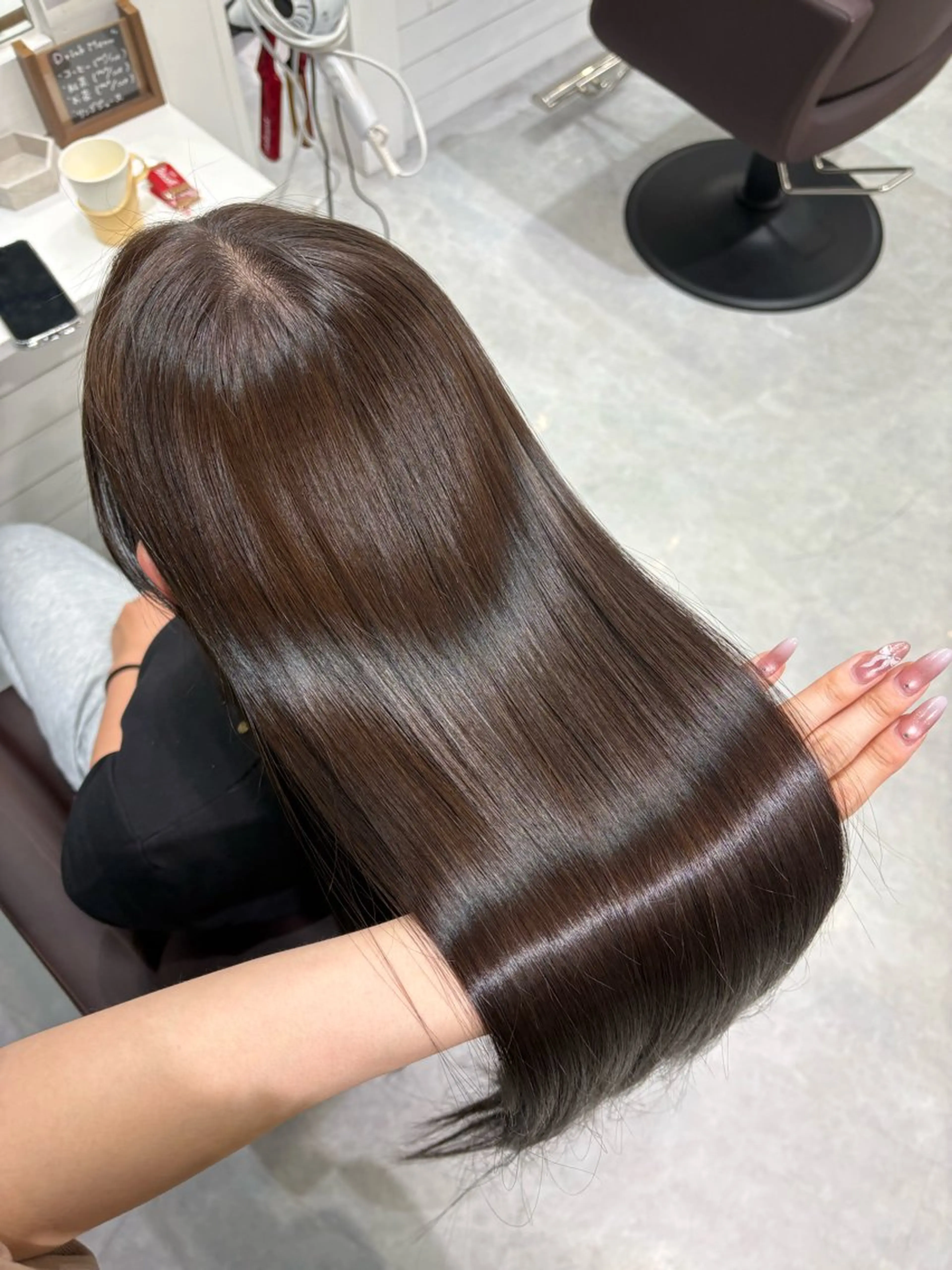 ロング トリートメント 縮毛矯正 あい❤︎ /髪質改善/韓国巻きのヘアスタイル