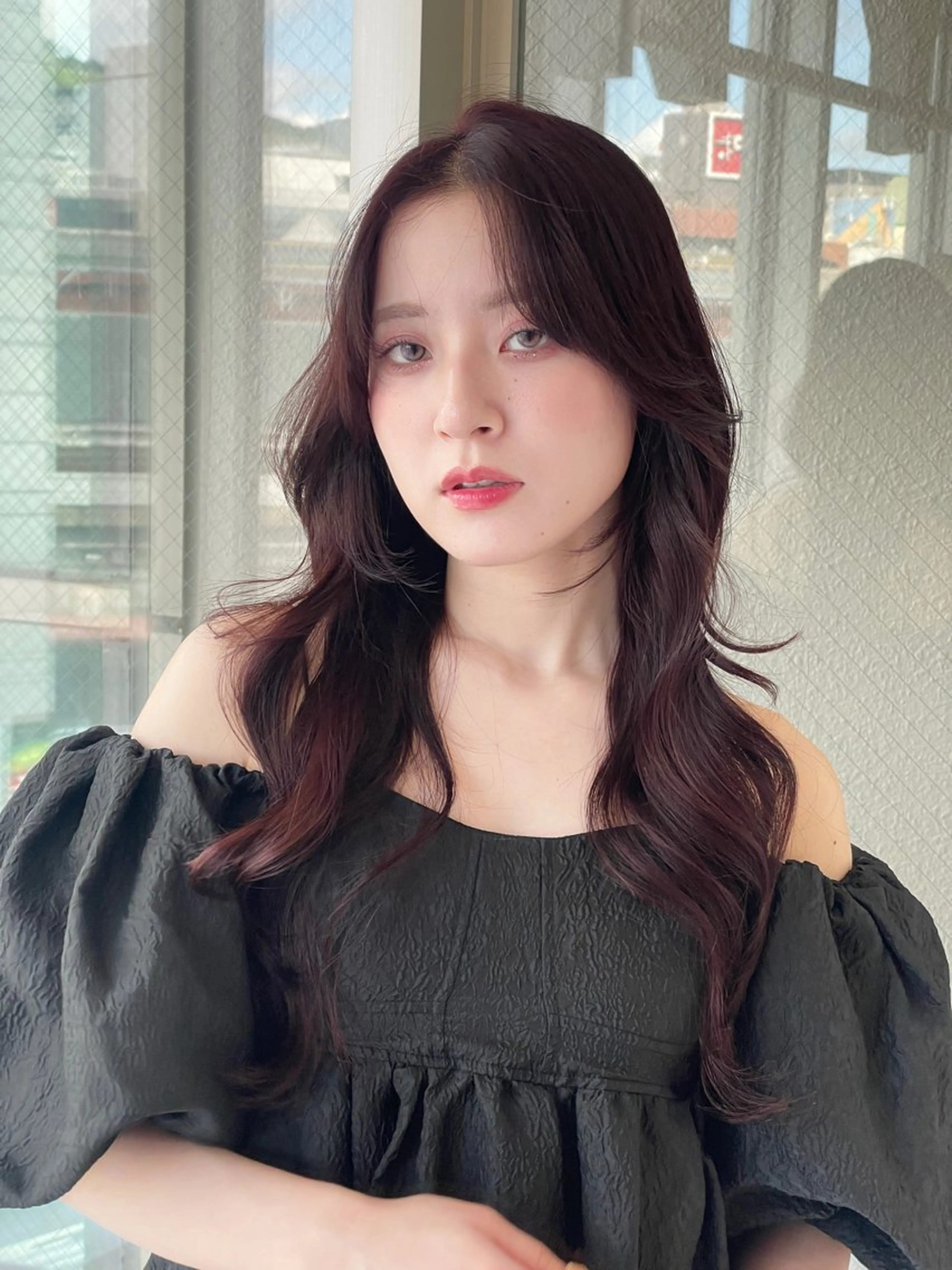 ロング カット レイヤーカット／ ハッシュカット/果恋のヘアスタイル