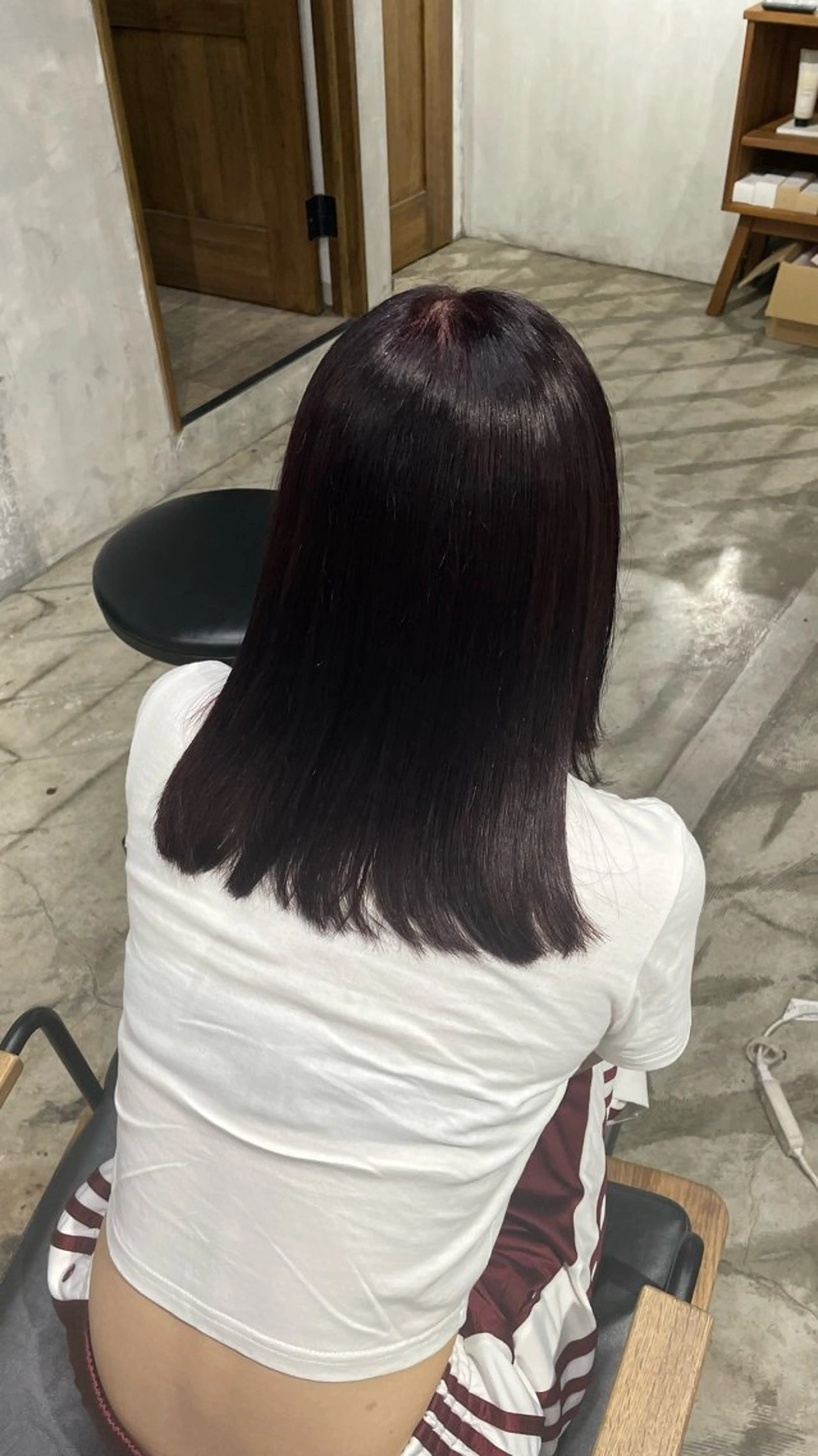 ミディアム カラー 山本 彩美香のヘアスタイル