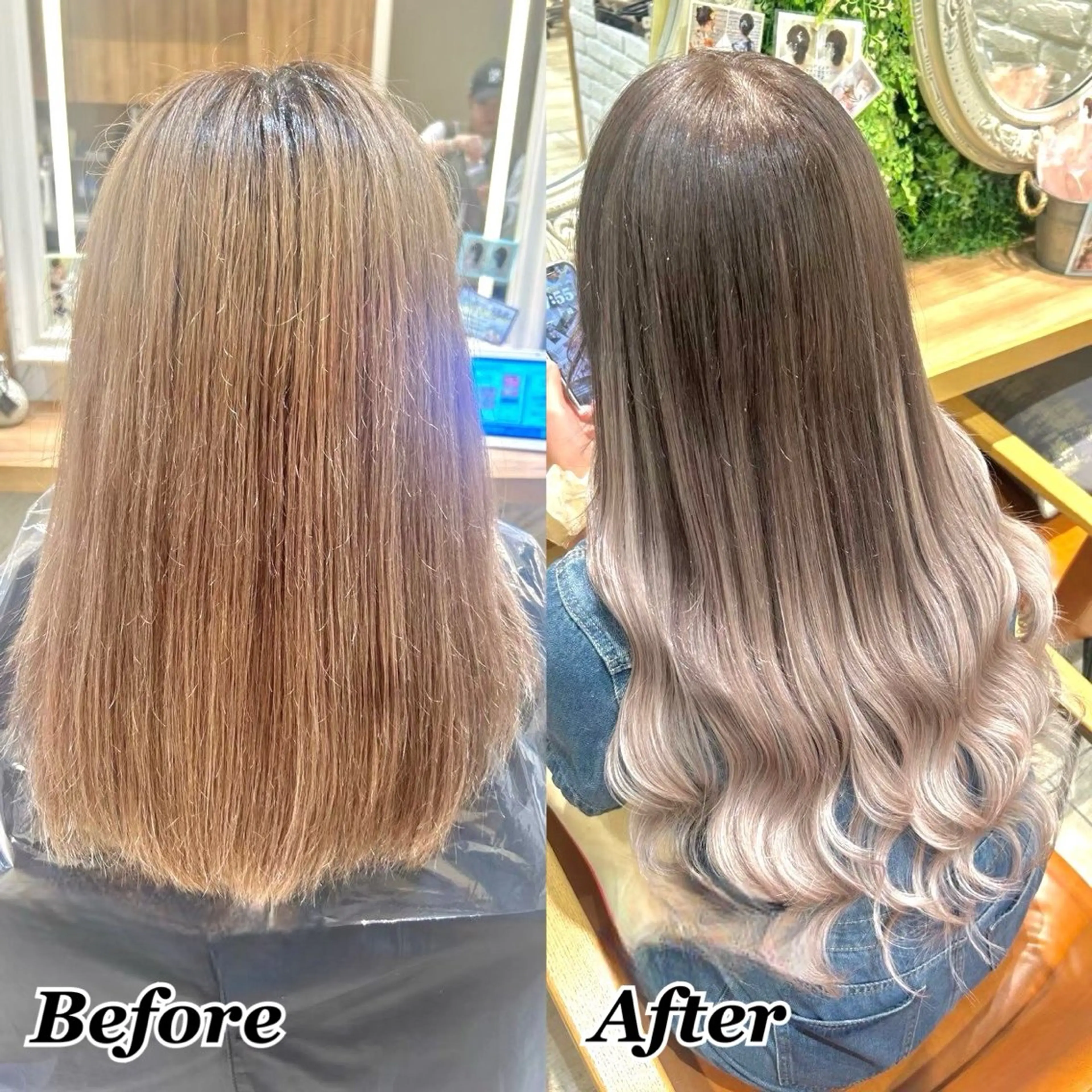 ヘアカラー エクステ ヘアメ🎀推しカラー 🥣横浜/しほ🧸のヘアスタイル