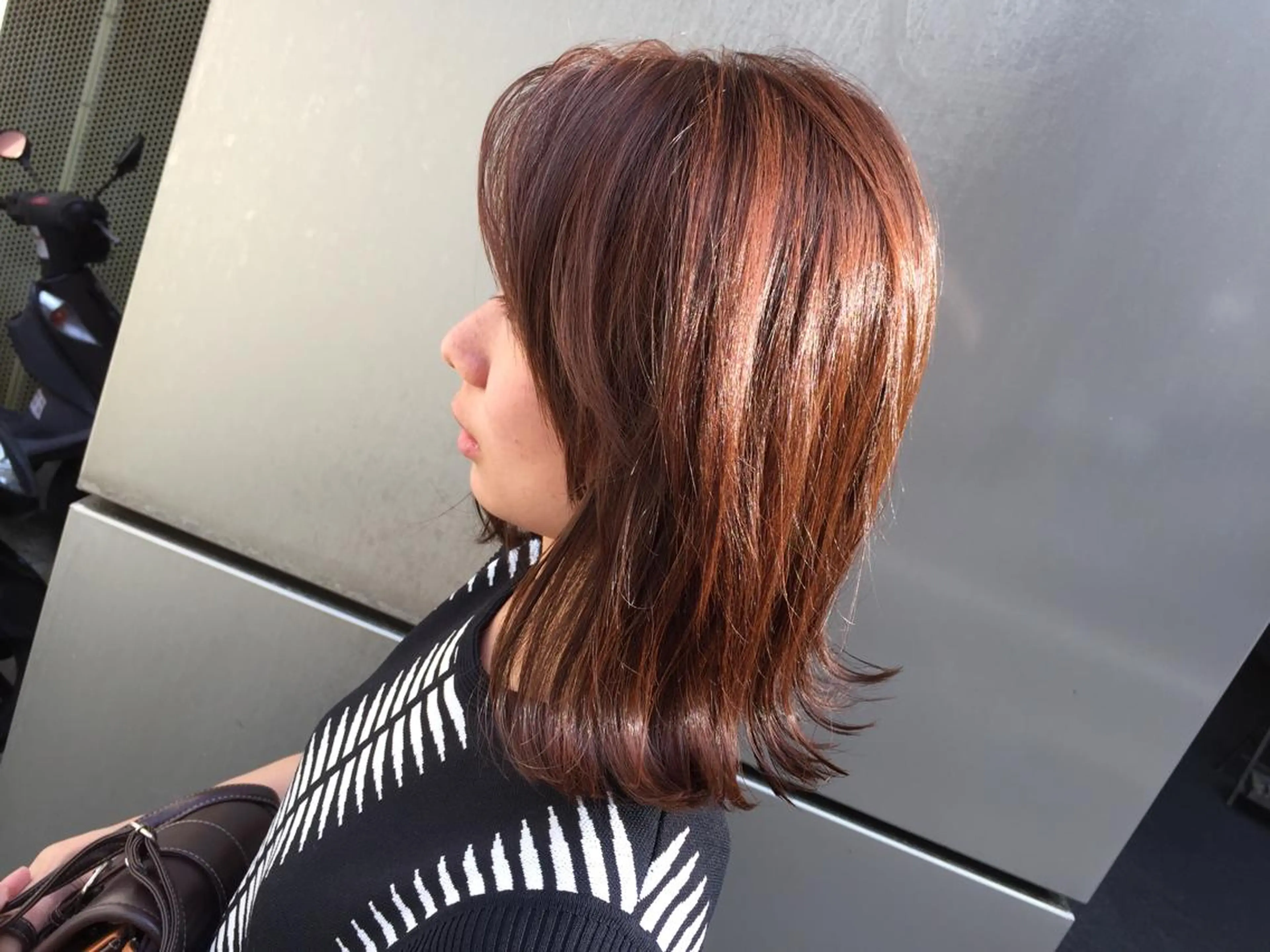 ミディアム ボブ 外ハネヘア 松永 雄樹のヘアスタイル