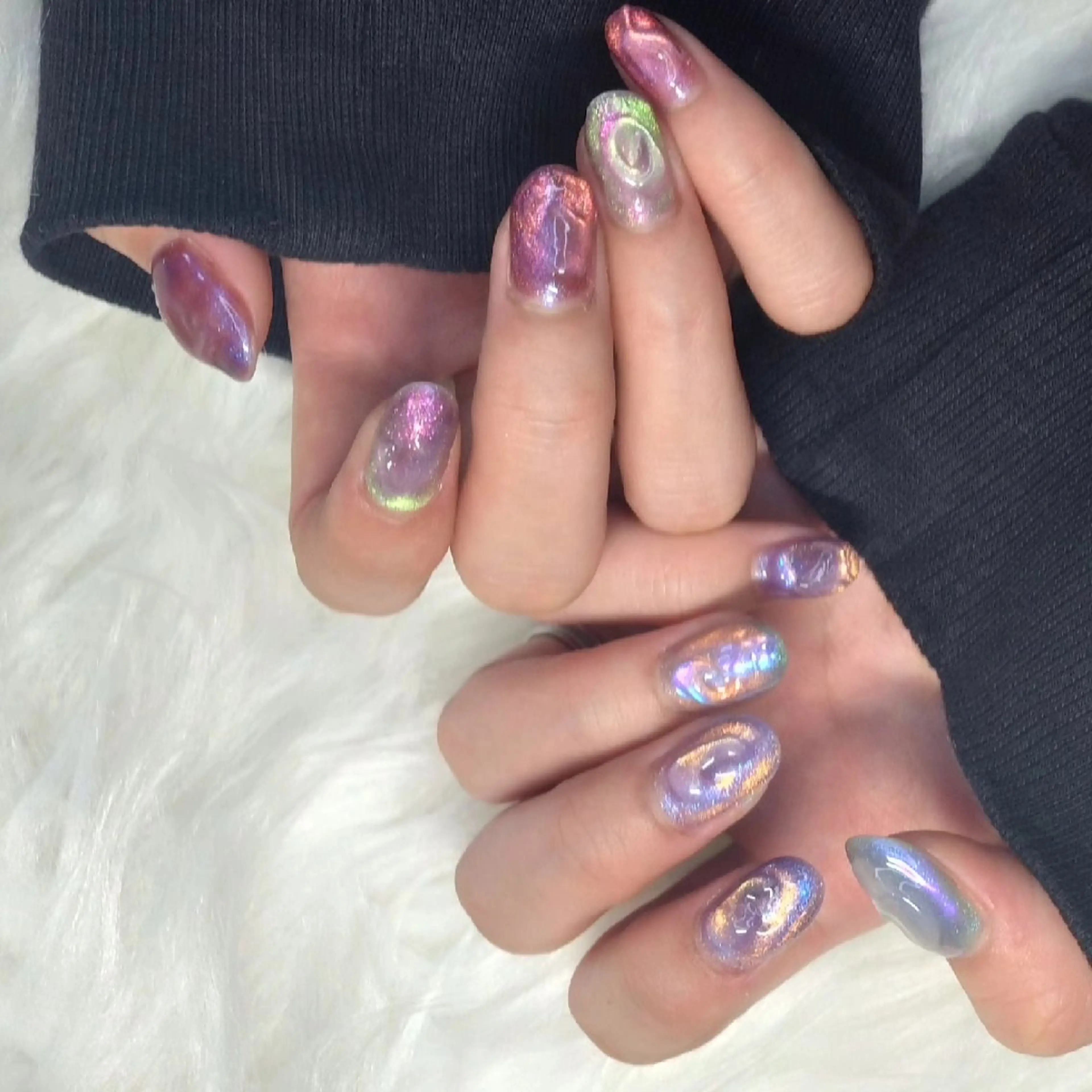 ネイル クリアネイル ジェルネイル 氷ネイル・うるうるネイル マグネットネイル ハンドネイル Nail salon LEVALO【レヴァロ】所属・Nail salon LEVALOレヴァロのネイルデザイン