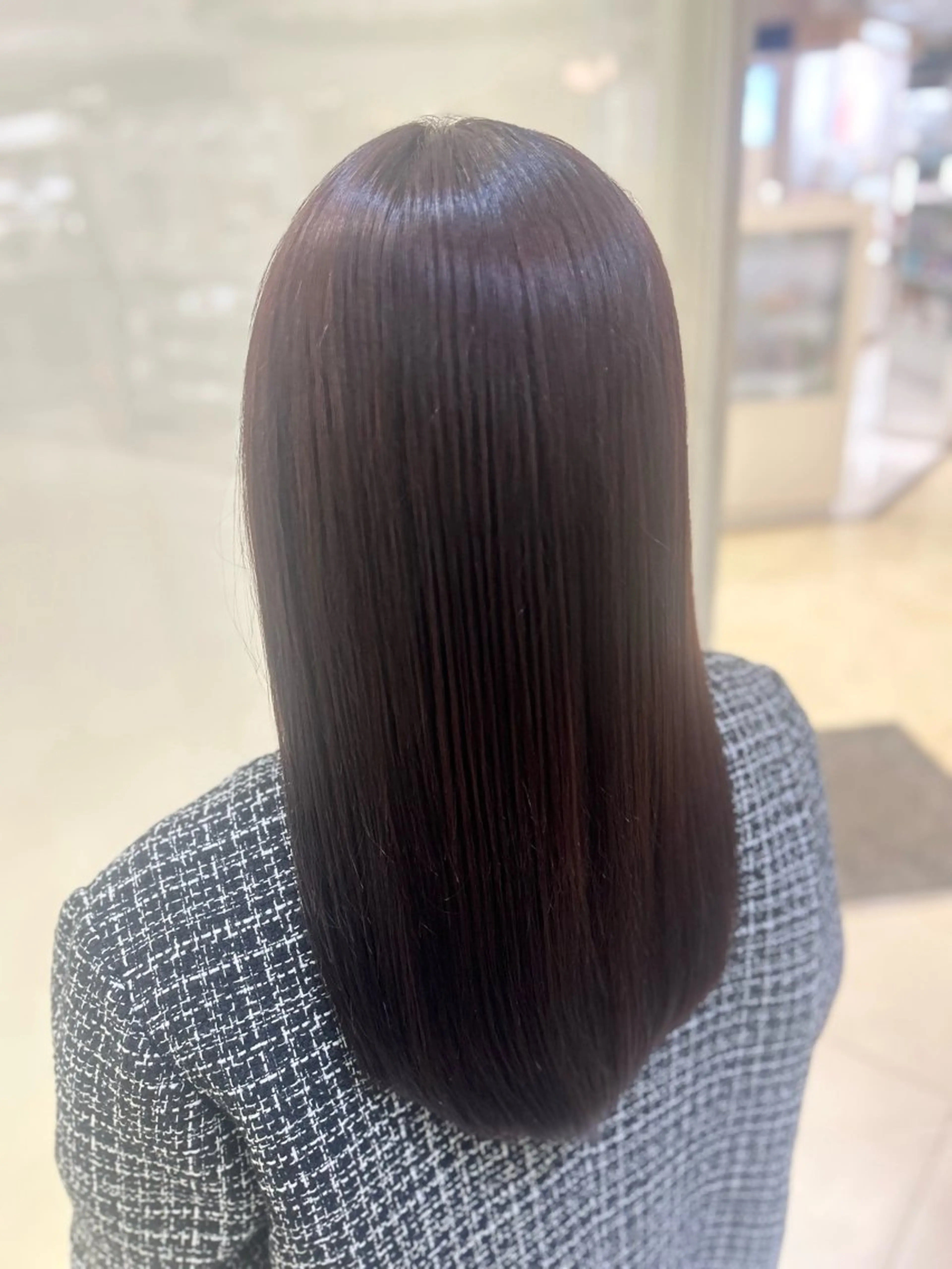 セミロング カラー 縮毛矯正/髪質改善/ 艶髪ササキナツミのヘアスタイル