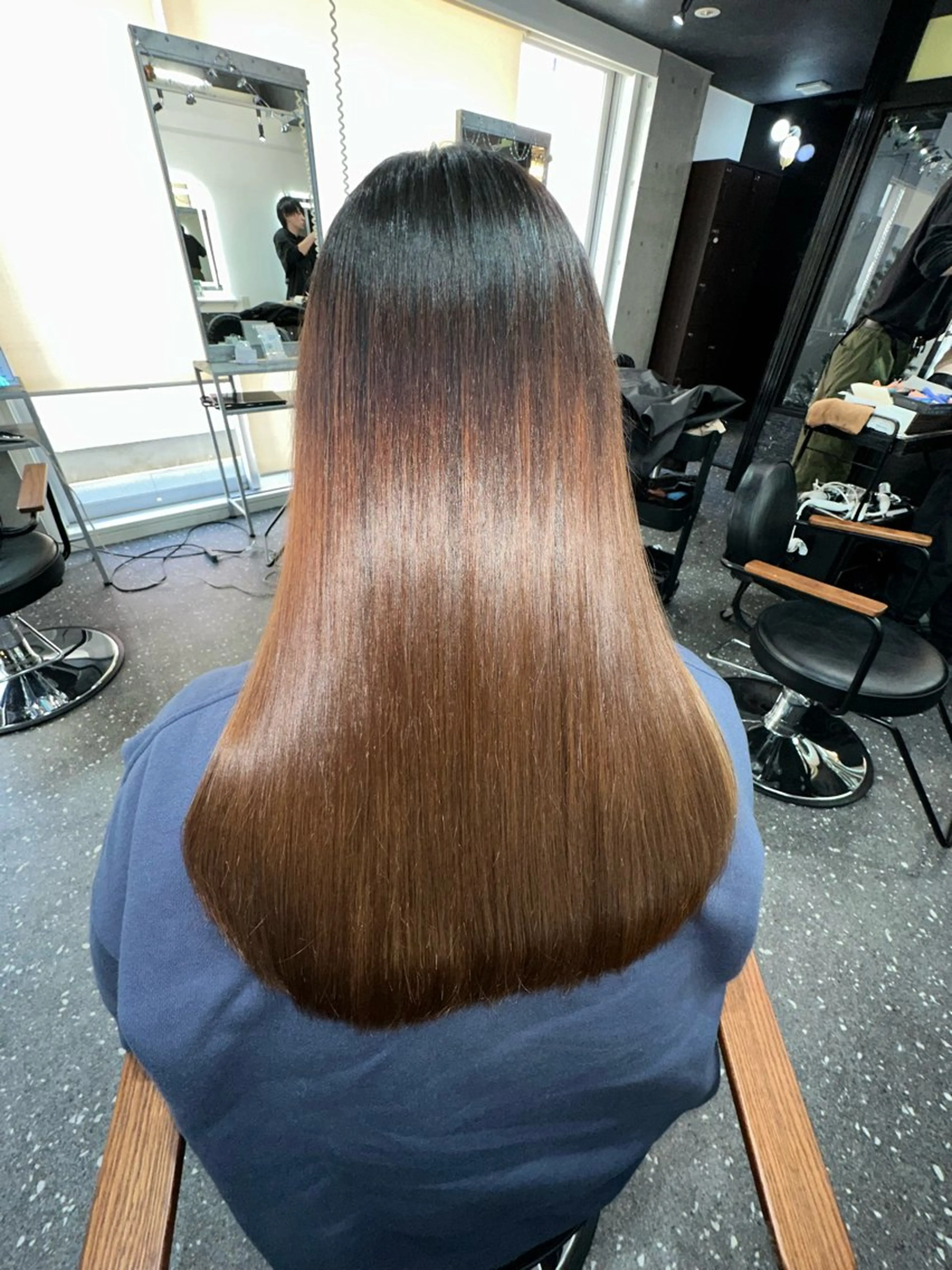 ロング パーマ カット 縮毛矯正 トリートメント 髪質改善⭐️縮毛矯正 中野⭐️Rinaのヘアスタイル