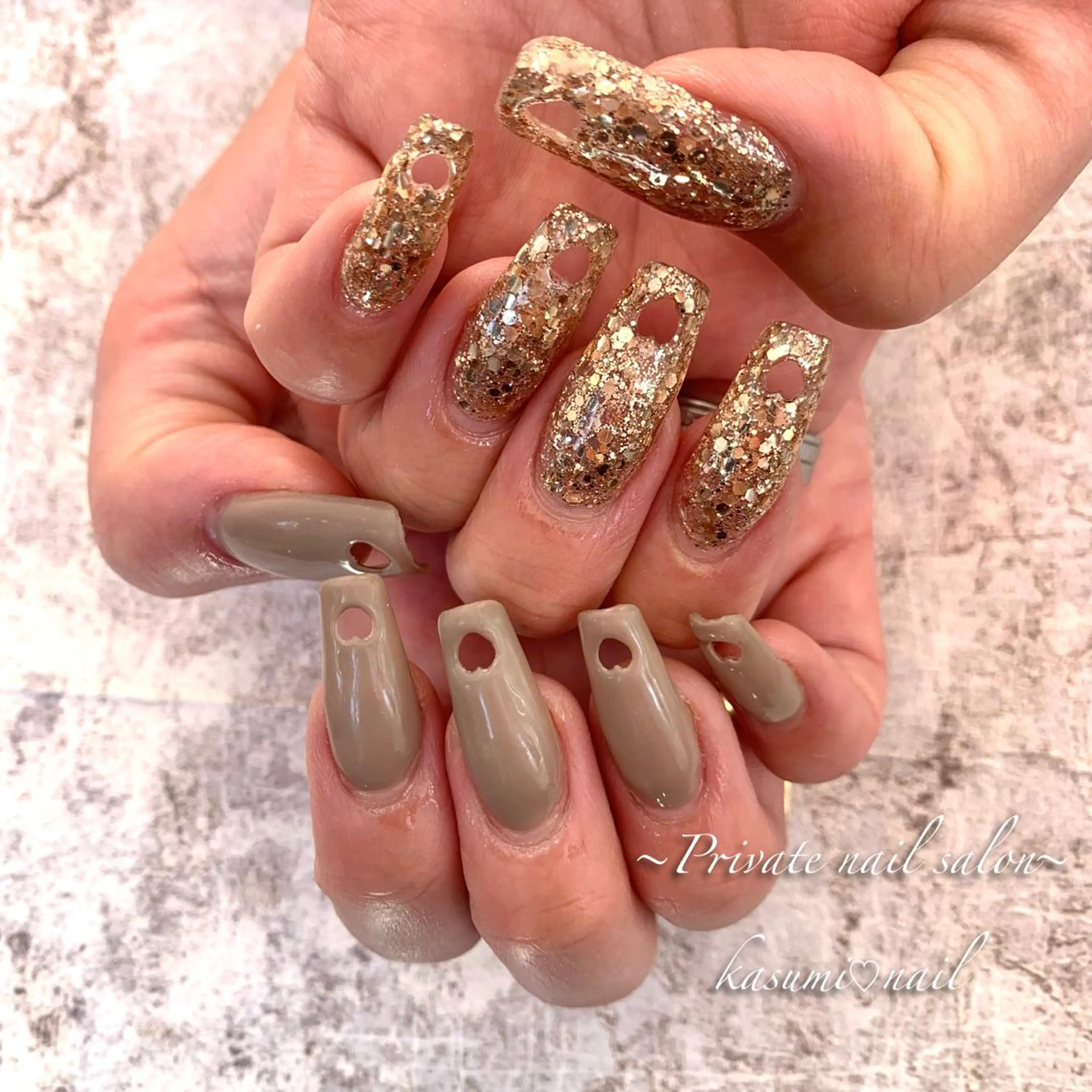 ネイル アートネイル ラメ(グリッター) マグネットネイル ミラーネイル ニュアンスネイル KASUMI♡ Nailのネイルデザイン