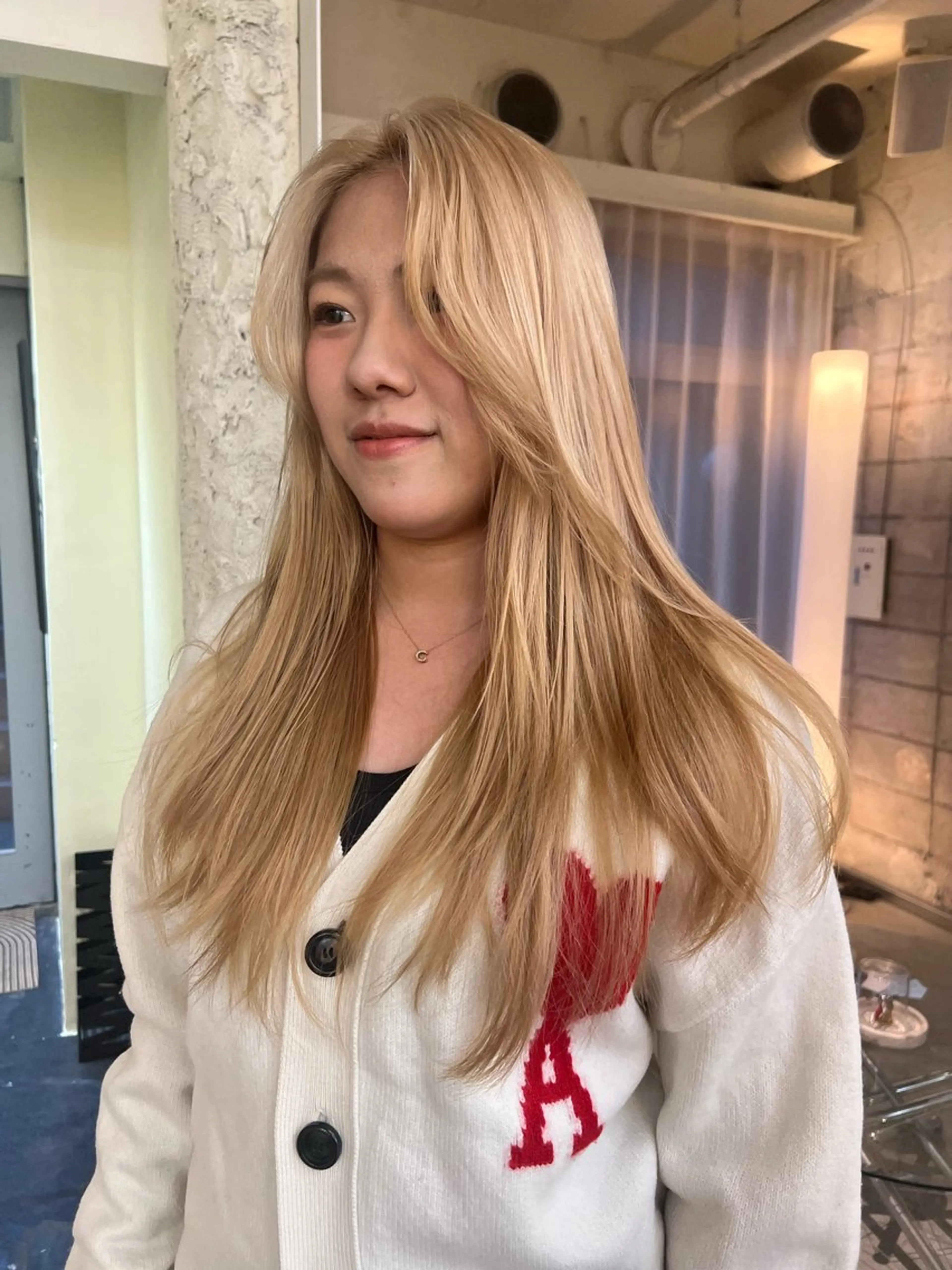ロング カラー カット ヘアカラー 圧倒的デザイン力 店長🎨RENAのヘアスタイル