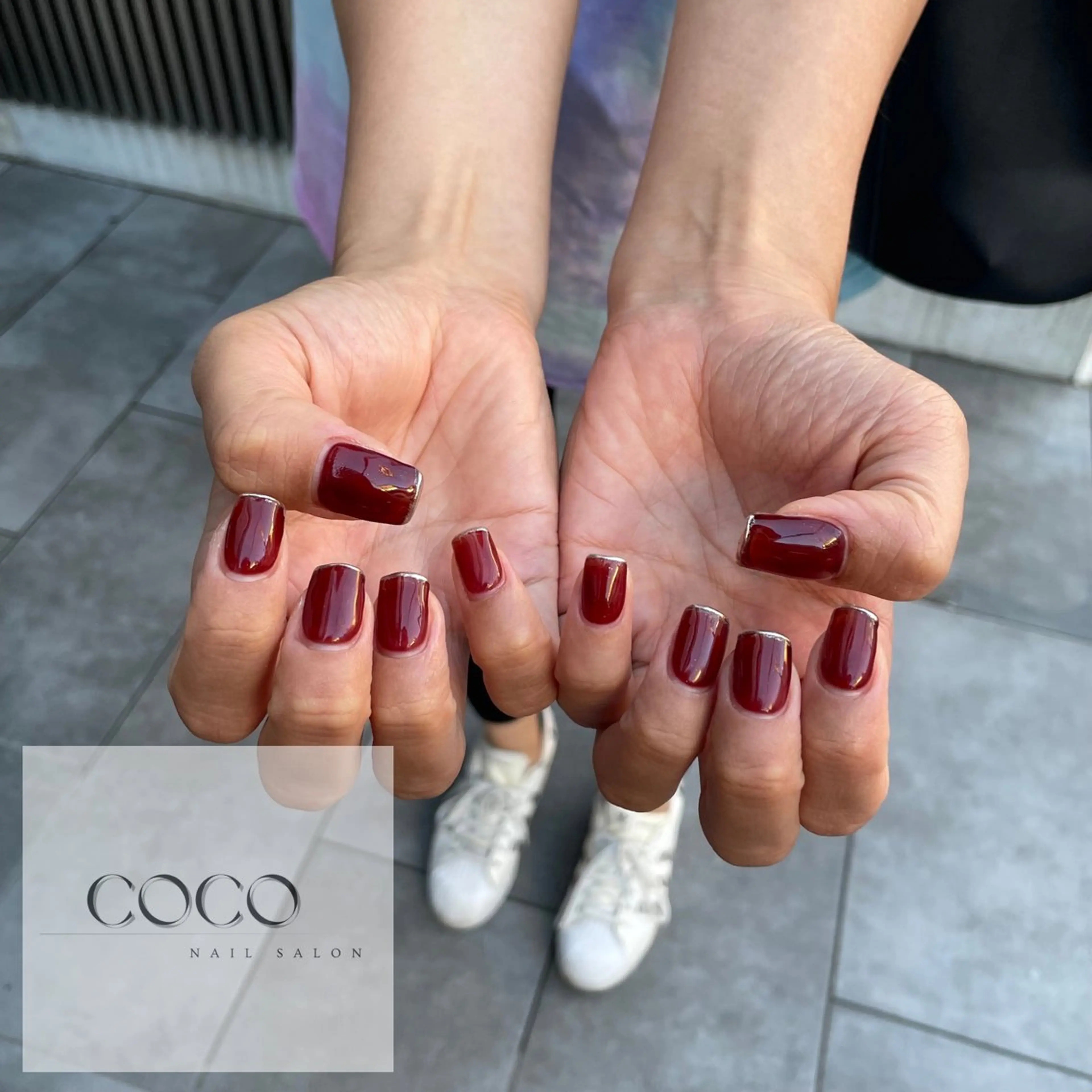 ネイル ボルドー シンプルネイル NAIL SALON / 耳ﾂﾎﾞ HBLの眉毛・アイブロウイメージ