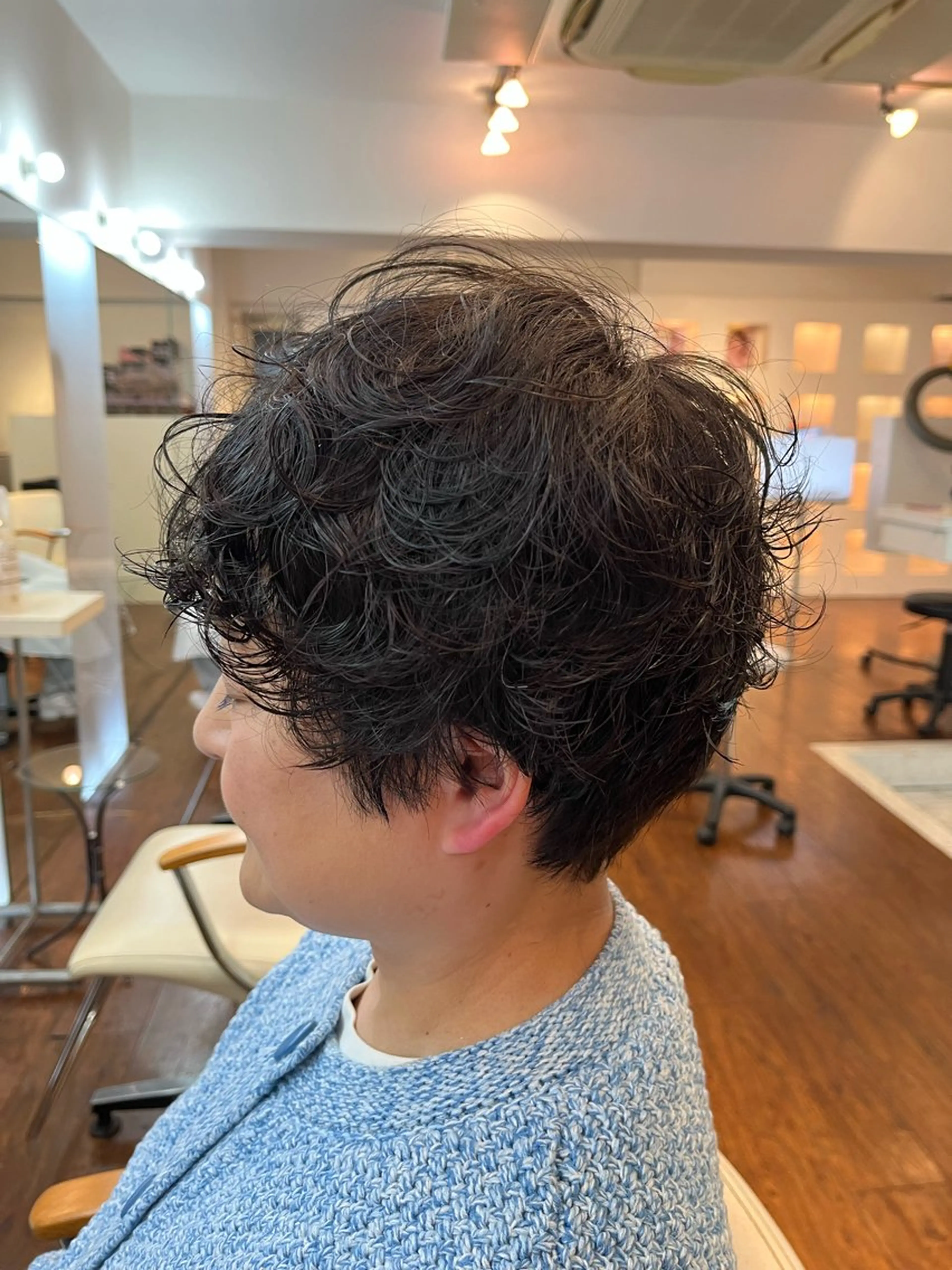 【カットパーマ】らくらくスタイリングで忙しい朝の準備もかんたんパーマの写真