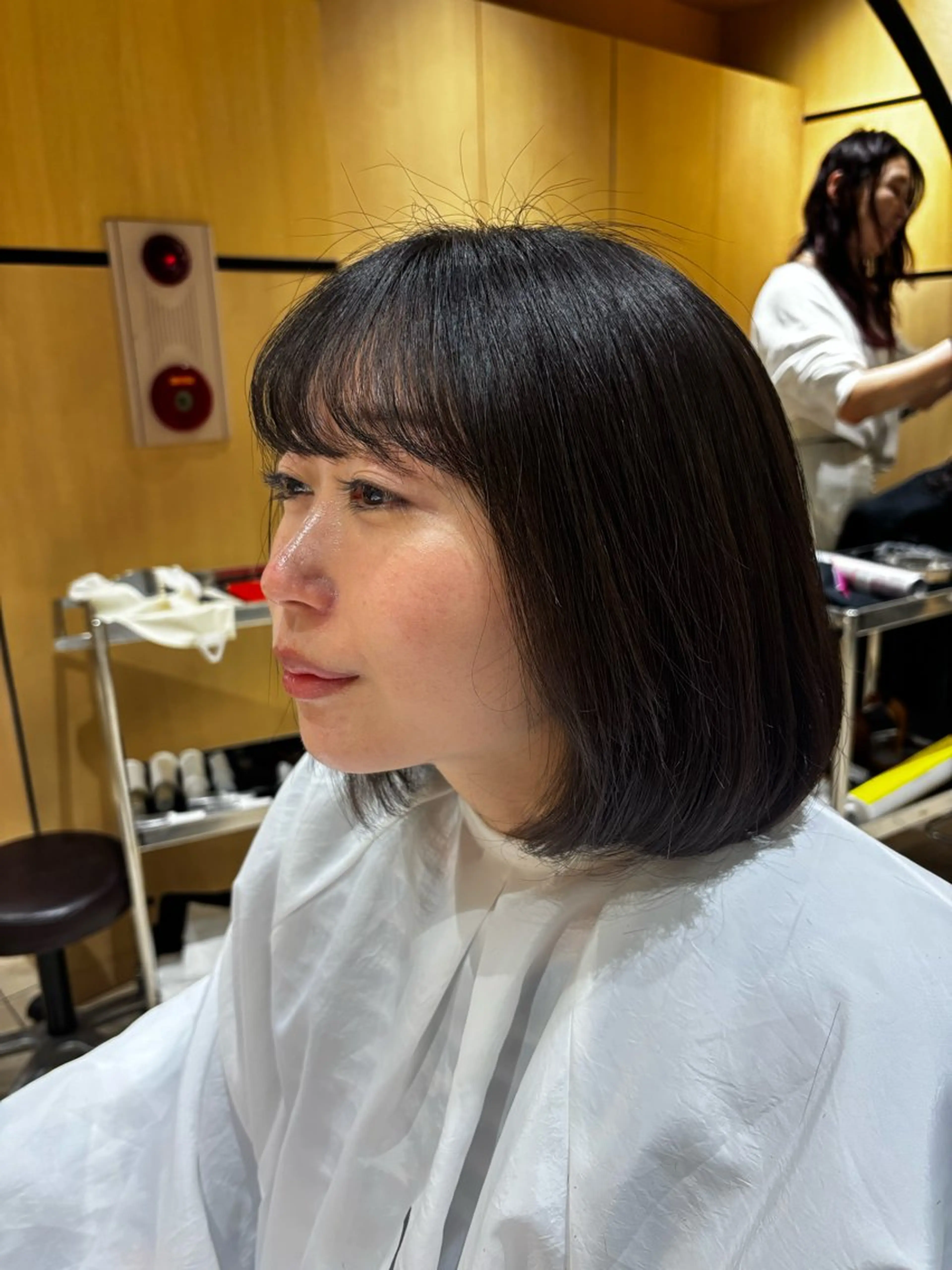 ミディアム パーマ 森田 葵葉のヘアスタイル