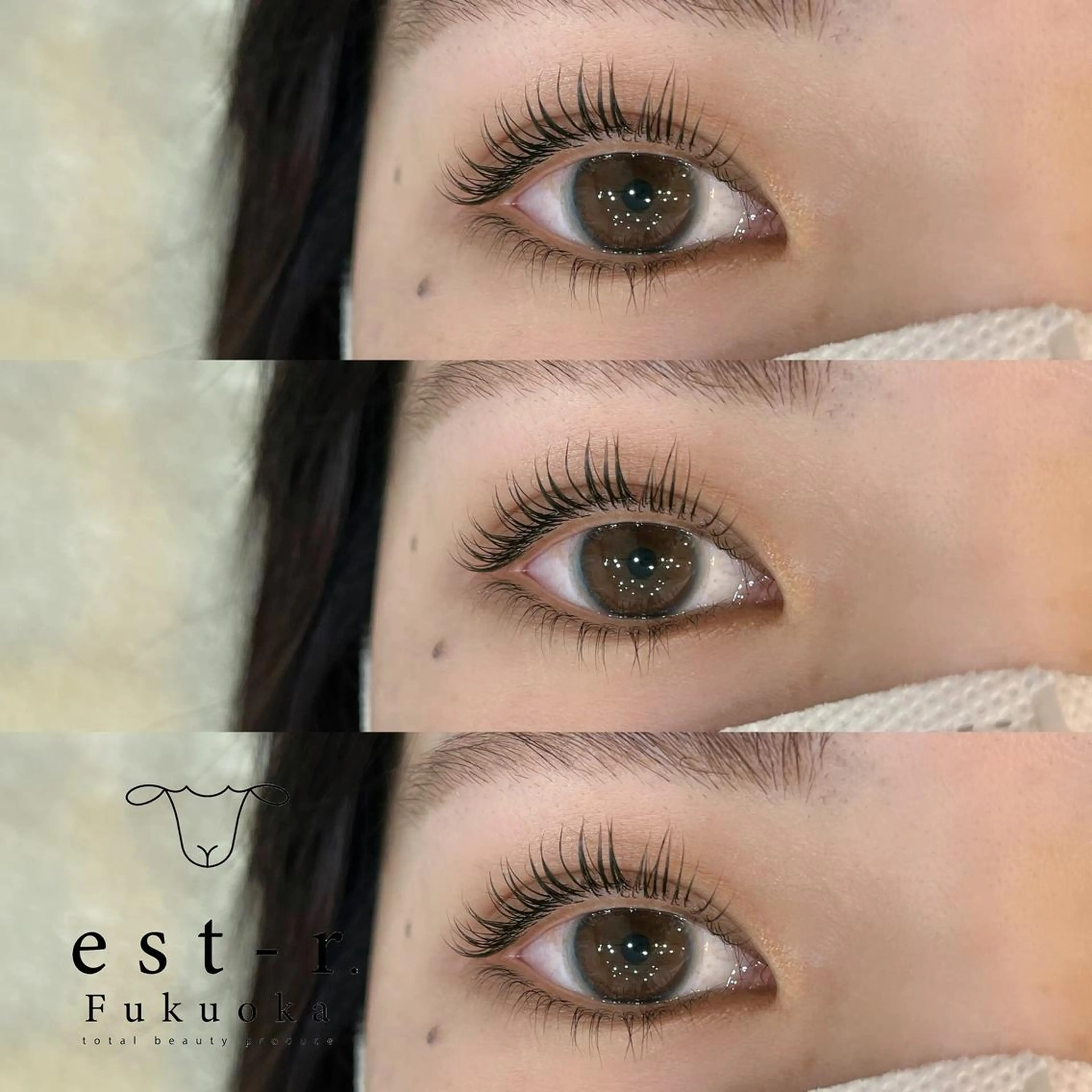 マツエク・マツパ フラットラッシュ パリジェンヌラッシュリフト まつげパーマ 下まつげエクステ 一重×まつ毛パーマ マツパ Riho/博多/ まつげパーマ/LEDのマツエク・マツパデザイン