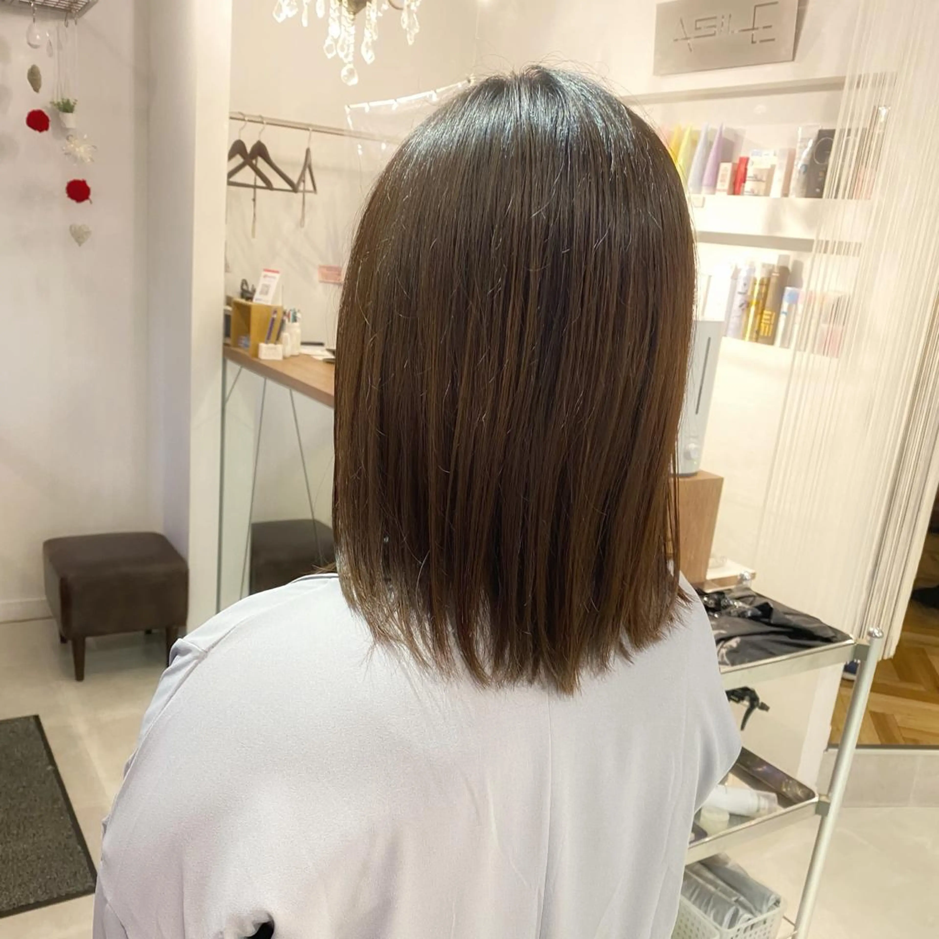 ミディアム 髪質改善 トリートメント 酸熱トリートメント 髪質改善特化 安東駿介のヘアスタイル