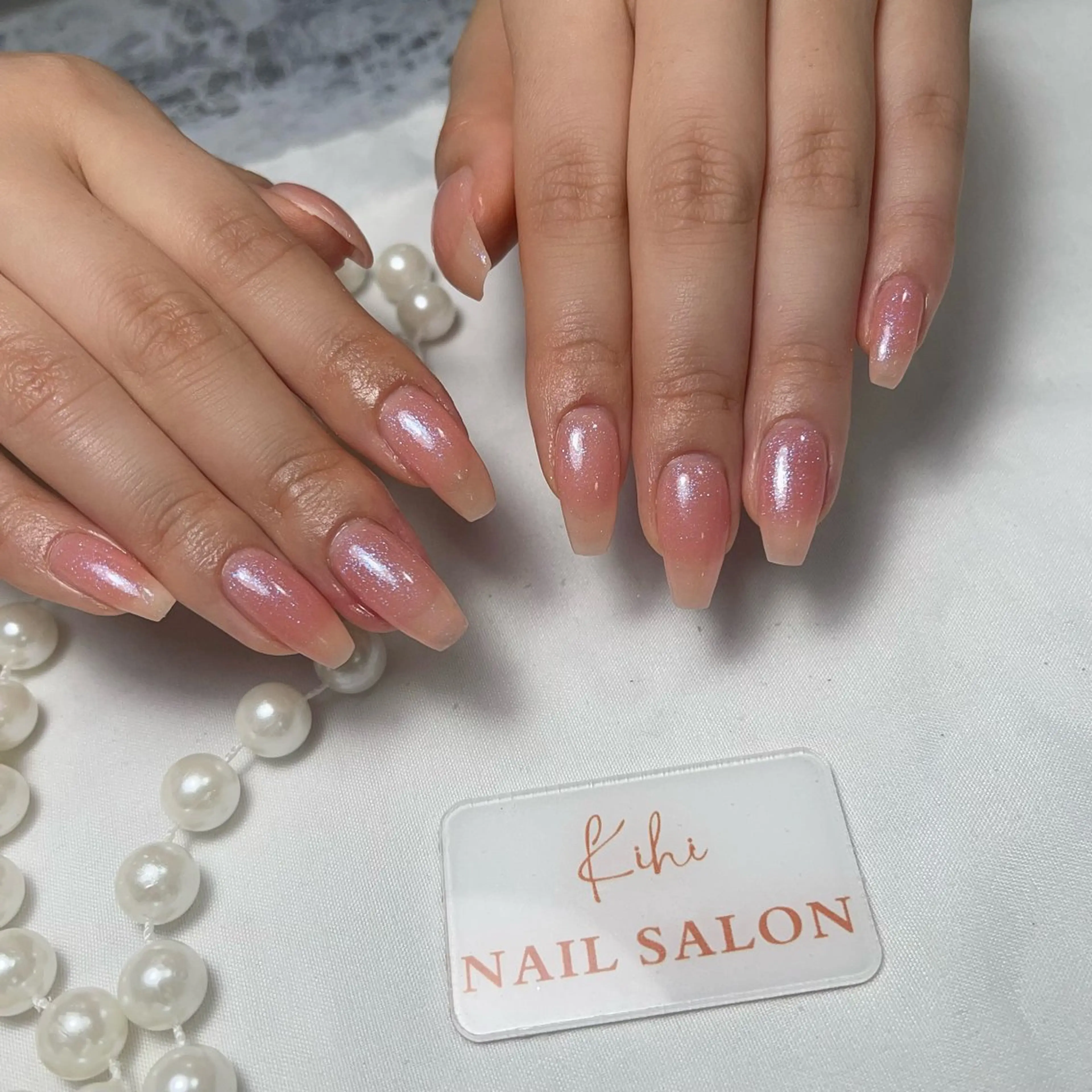 ネイル アートネイル フレンチネイル ジェルネイル グラデーション 韓国ネイル ハンドネイル ハンドケア さくら💮💮 【オフ無料】のネイルデザイン