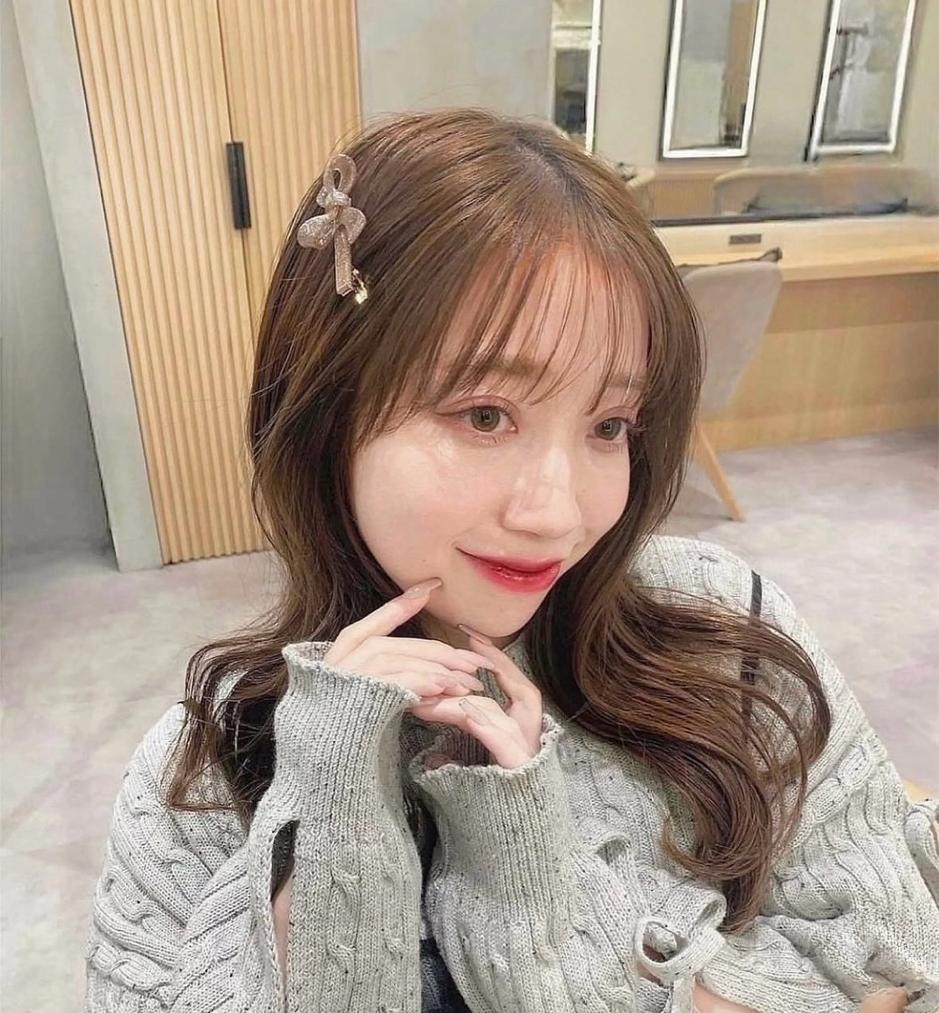 ロング ヘアカラー 【ナチュラル可愛いレ イヤー🩶】ななみのヘアスタイル