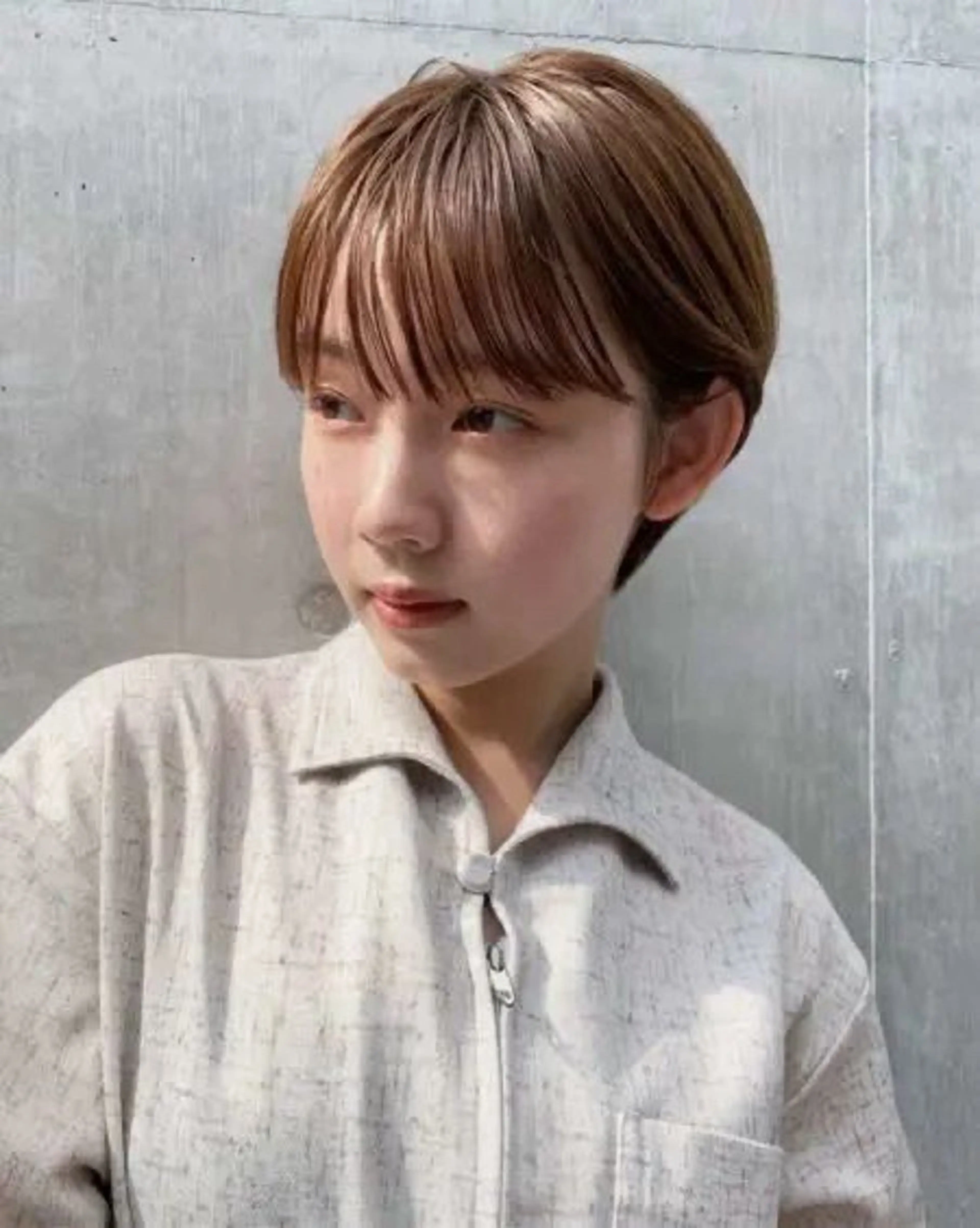 ショート FILMS haru 暖色/ぱつっとbobのヘアスタイル