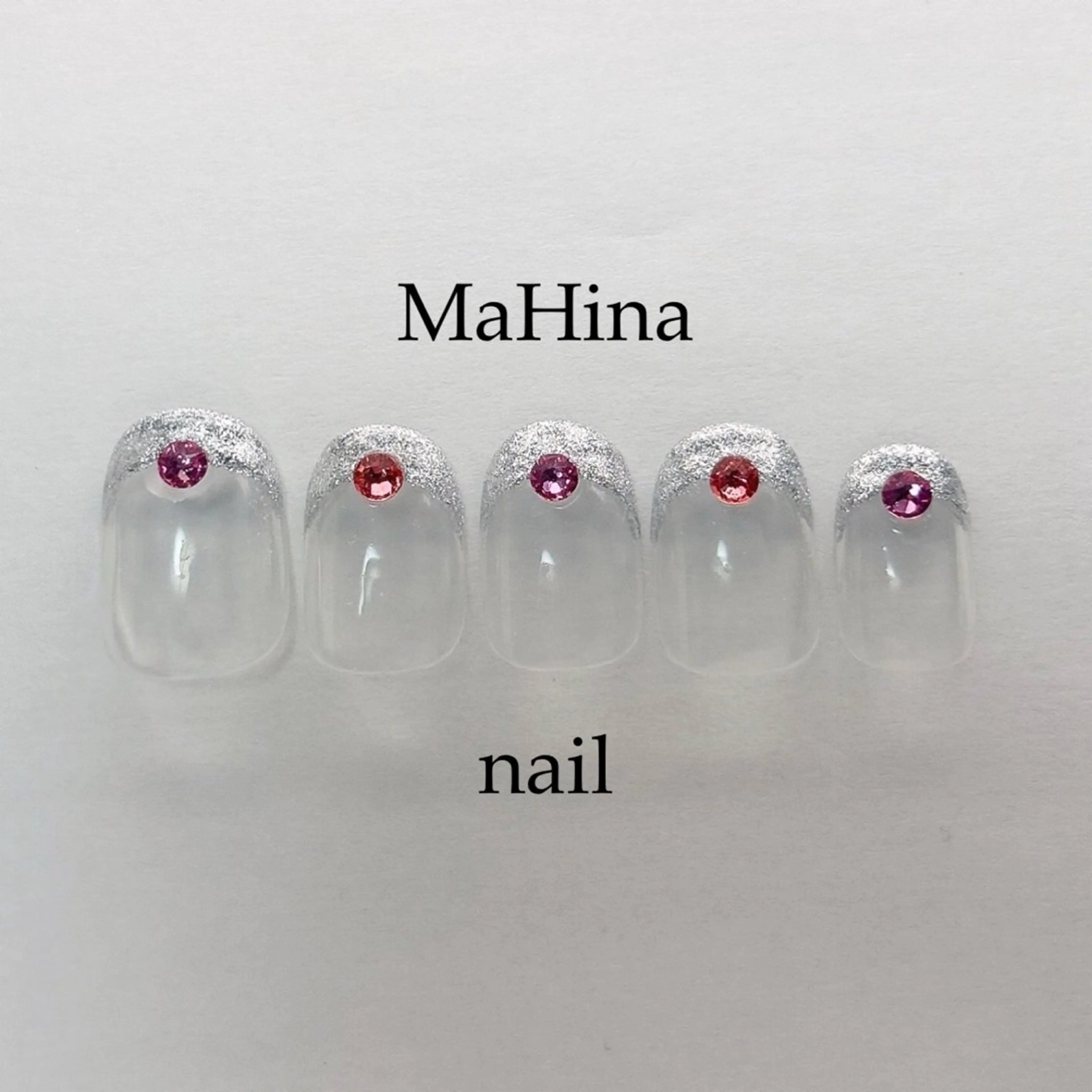 ネイル クリアネイル フットネイル フレンチネイル ジェルネイル ラメ(グリッター) ハンドネイル MaHina🌙 salonのネイルデザイン