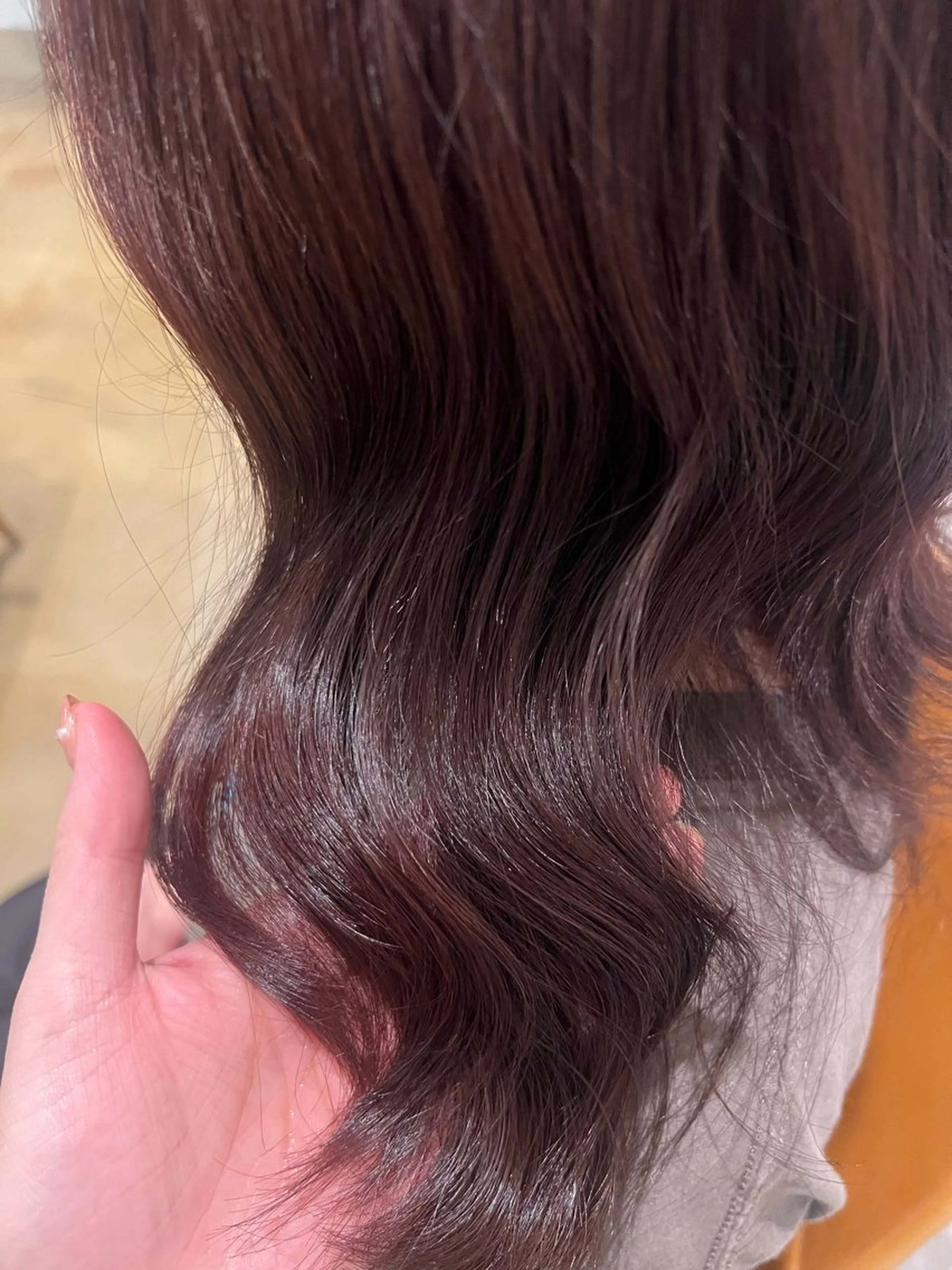 ミディアム カラー カット ヘアカラー 横井 柚花のヘアスタイル