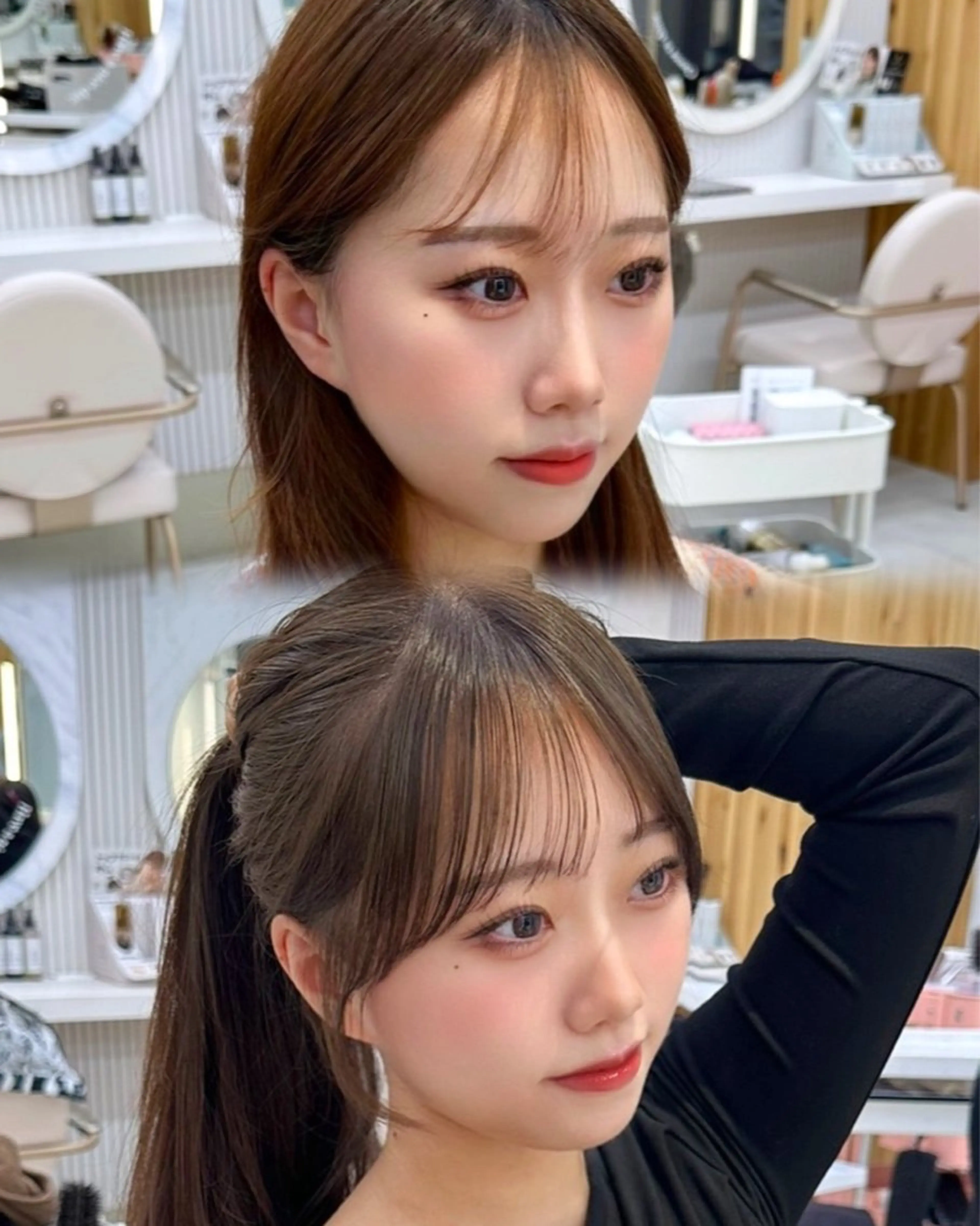 ミディアム カラー カット ヘアカラー トリートメント 🇰🇷韓国風くびれ ヘア🇰🇷中村優大のヘアスタイル