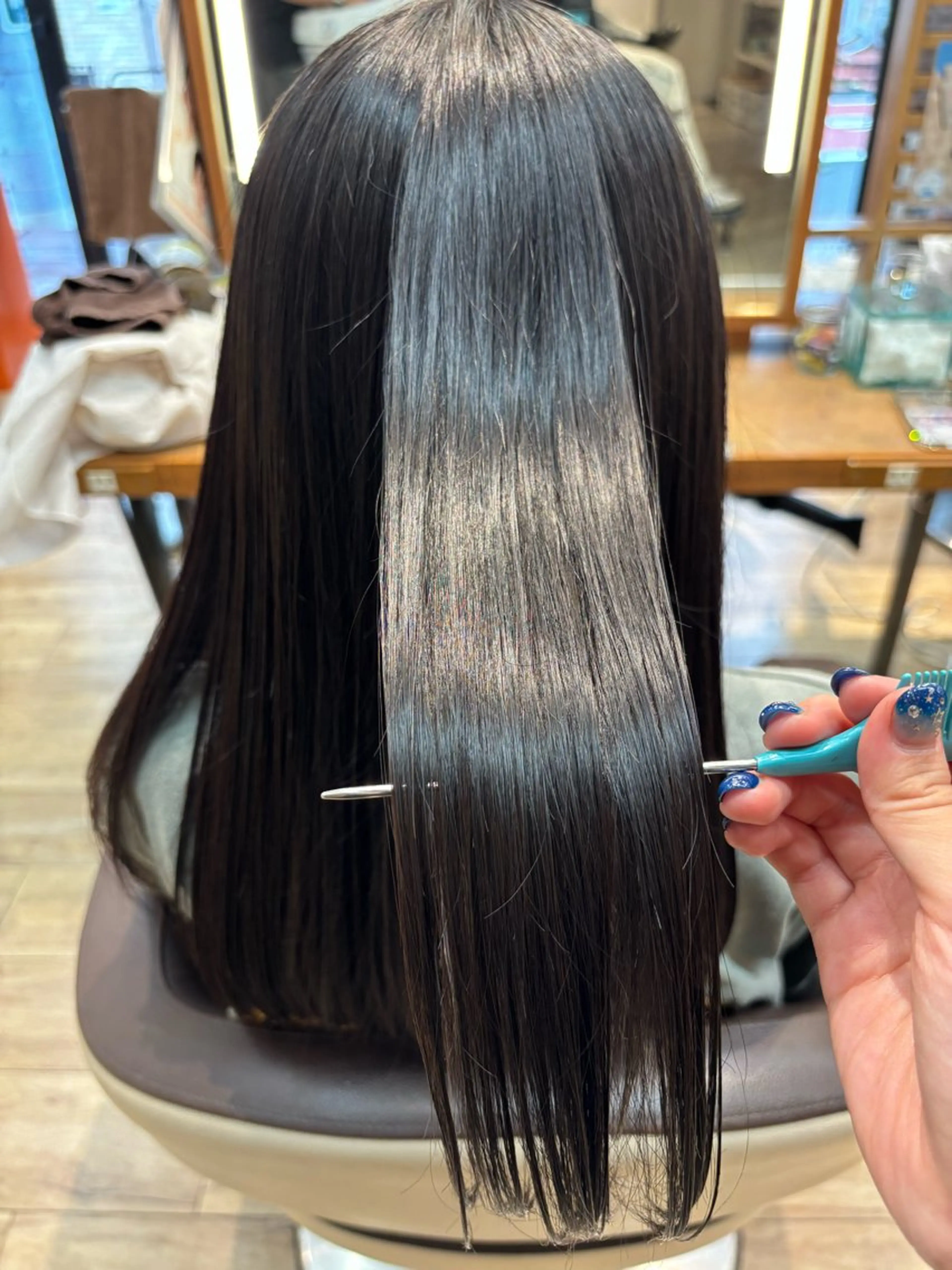ロング 縮毛矯正 ゆうこ🍀髪質改善/ ストレート/艶カラーのヘアスタイル